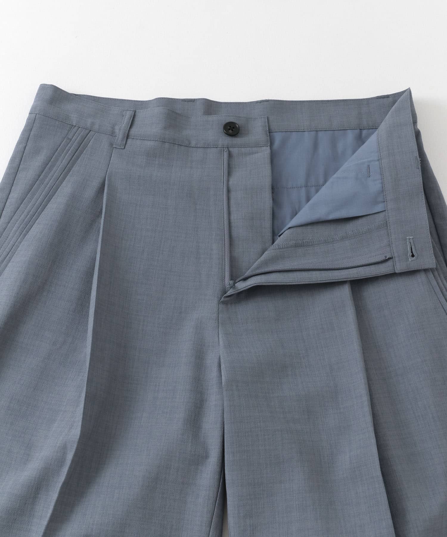 『セットアップ対応』 『UR TECH DRYLUXE』リネンライクテーパードパンツ BLUE M