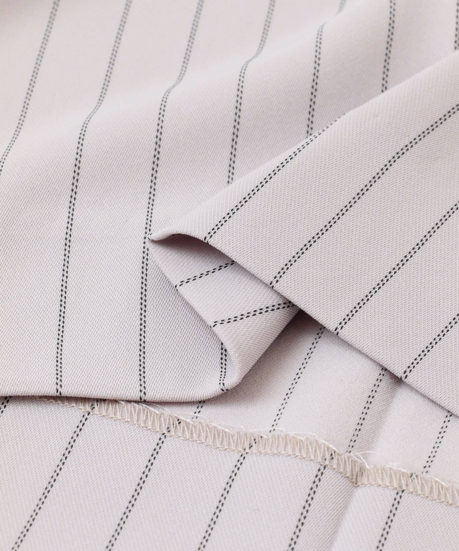 ワンタックピンストライプワイドスラックス GRAY M