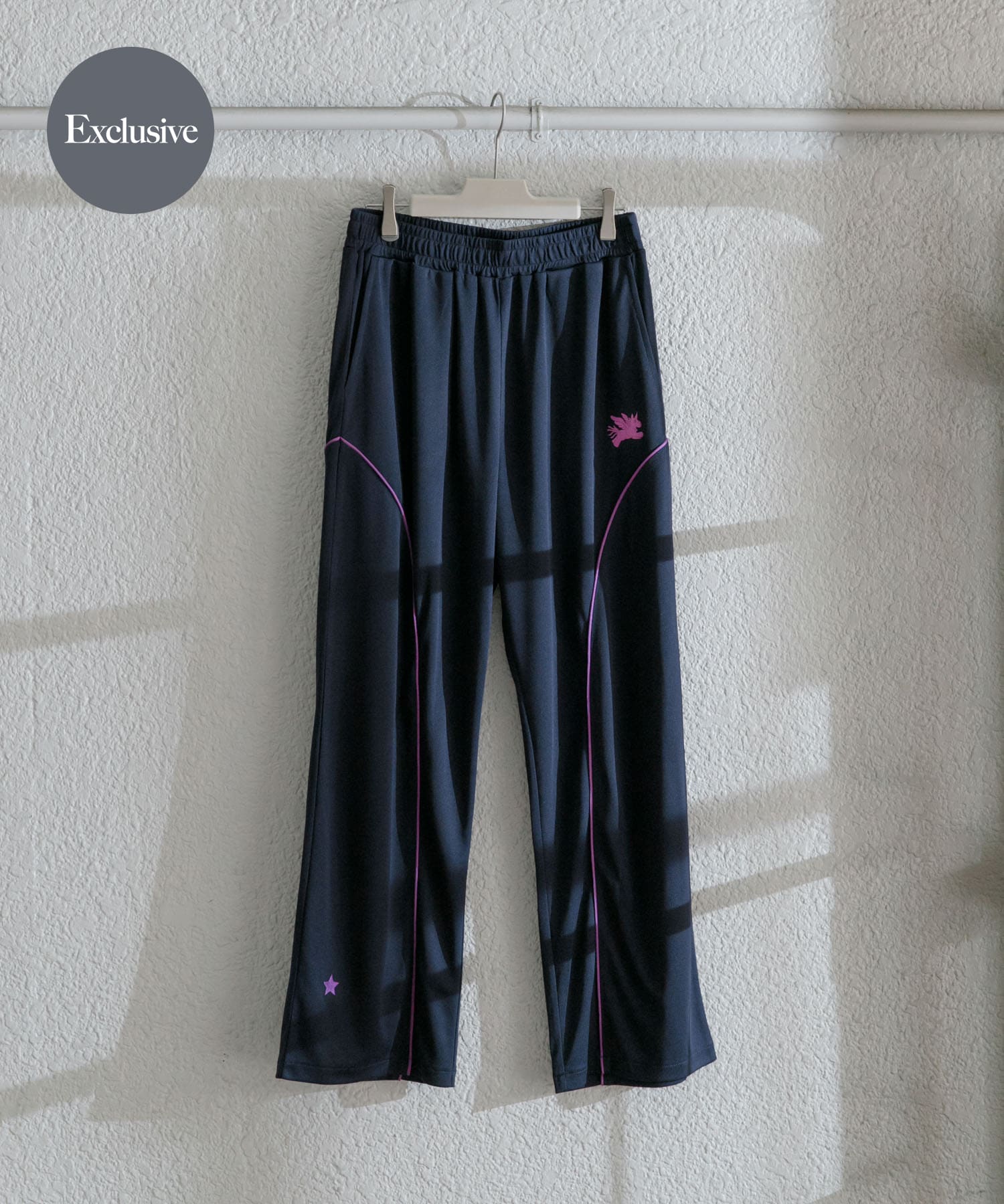 『別注』SHUHEI KOKI×SENSE OF PLACE　トラックパンツ NAVY M