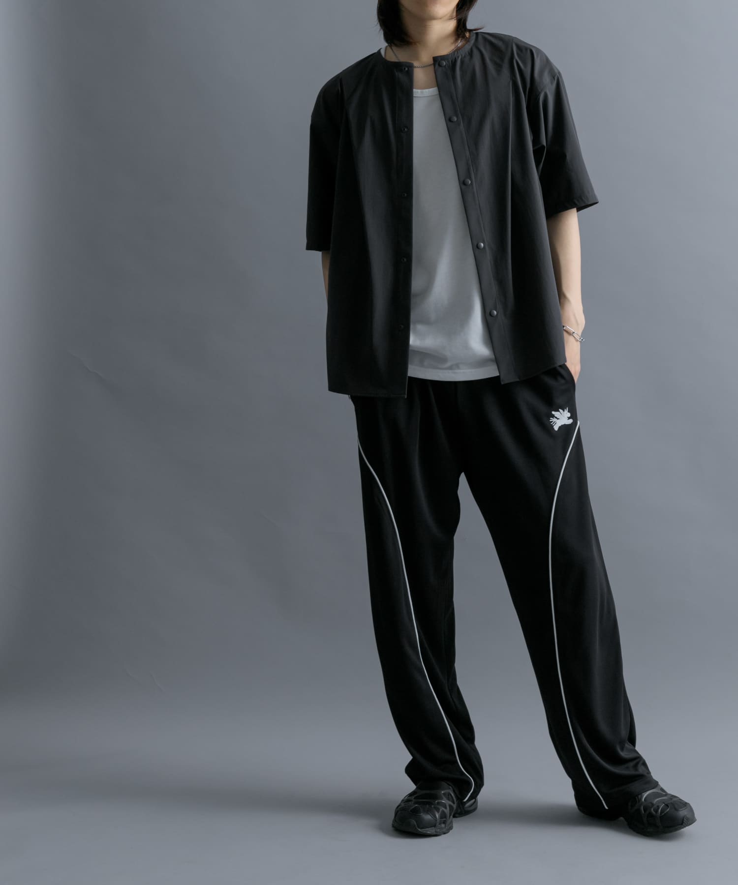 別注』SHUHEI KOKI×SENSE OF PLACE トラックパンツ(M L.BLUE): ボトム