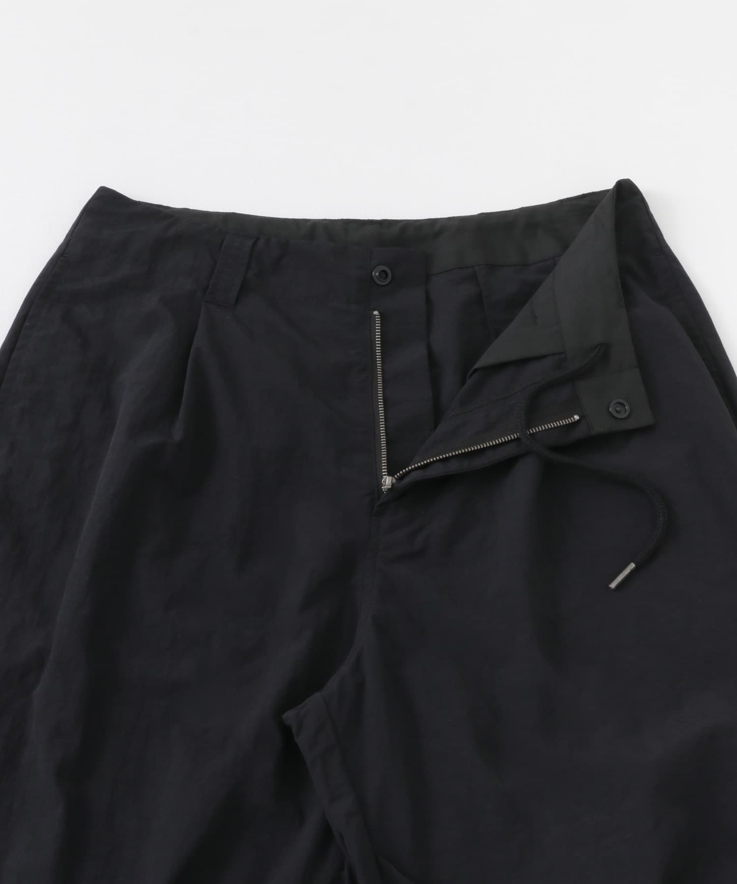 『わたべ×SOP』ナイロンフレアワイドパンツ BLACK M