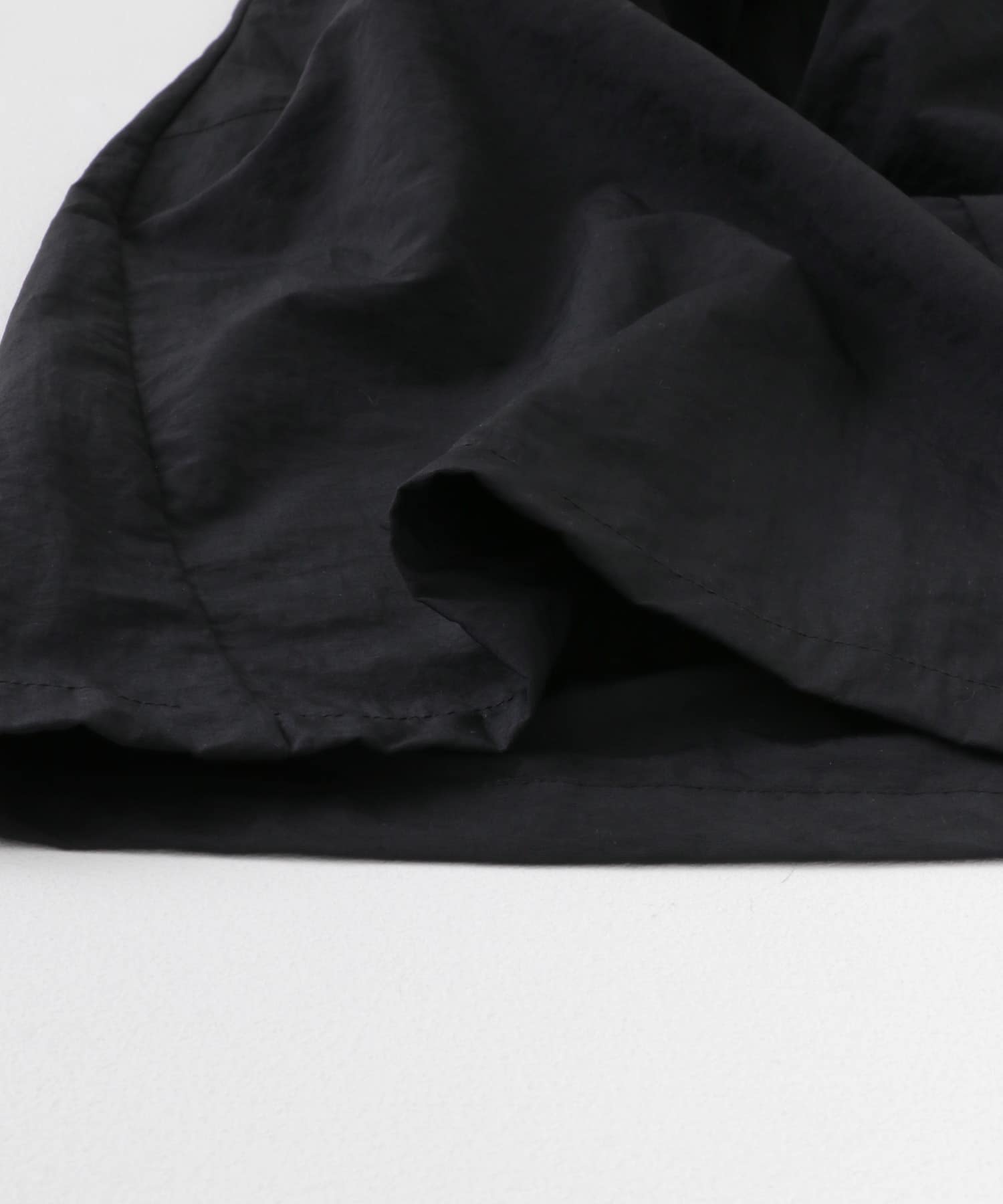 『わたべ×SOP』ナイロンフレアワイドパンツ BLACK M