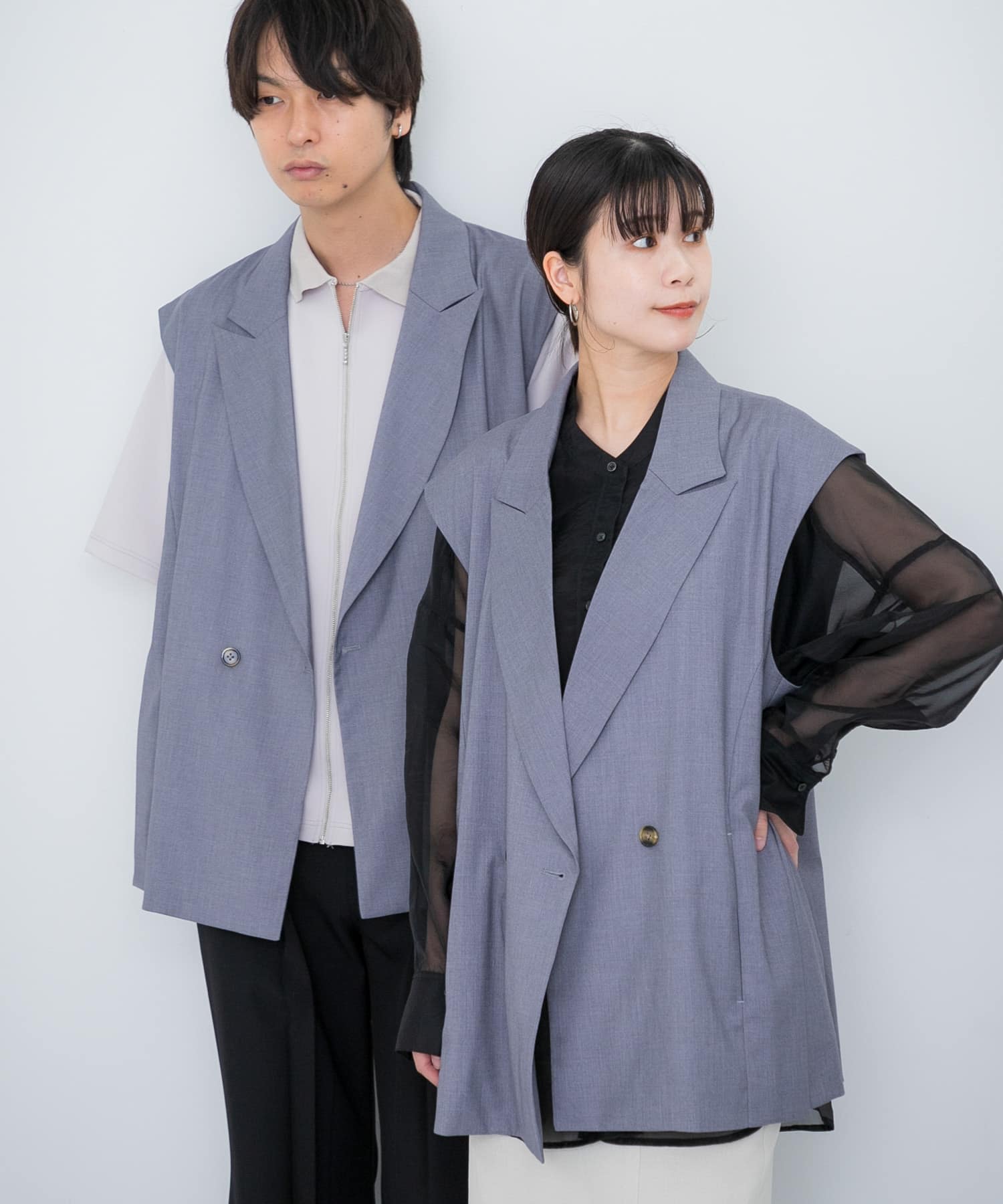 身長：181cm サイズ：L, 身長：160cm サイズ：M