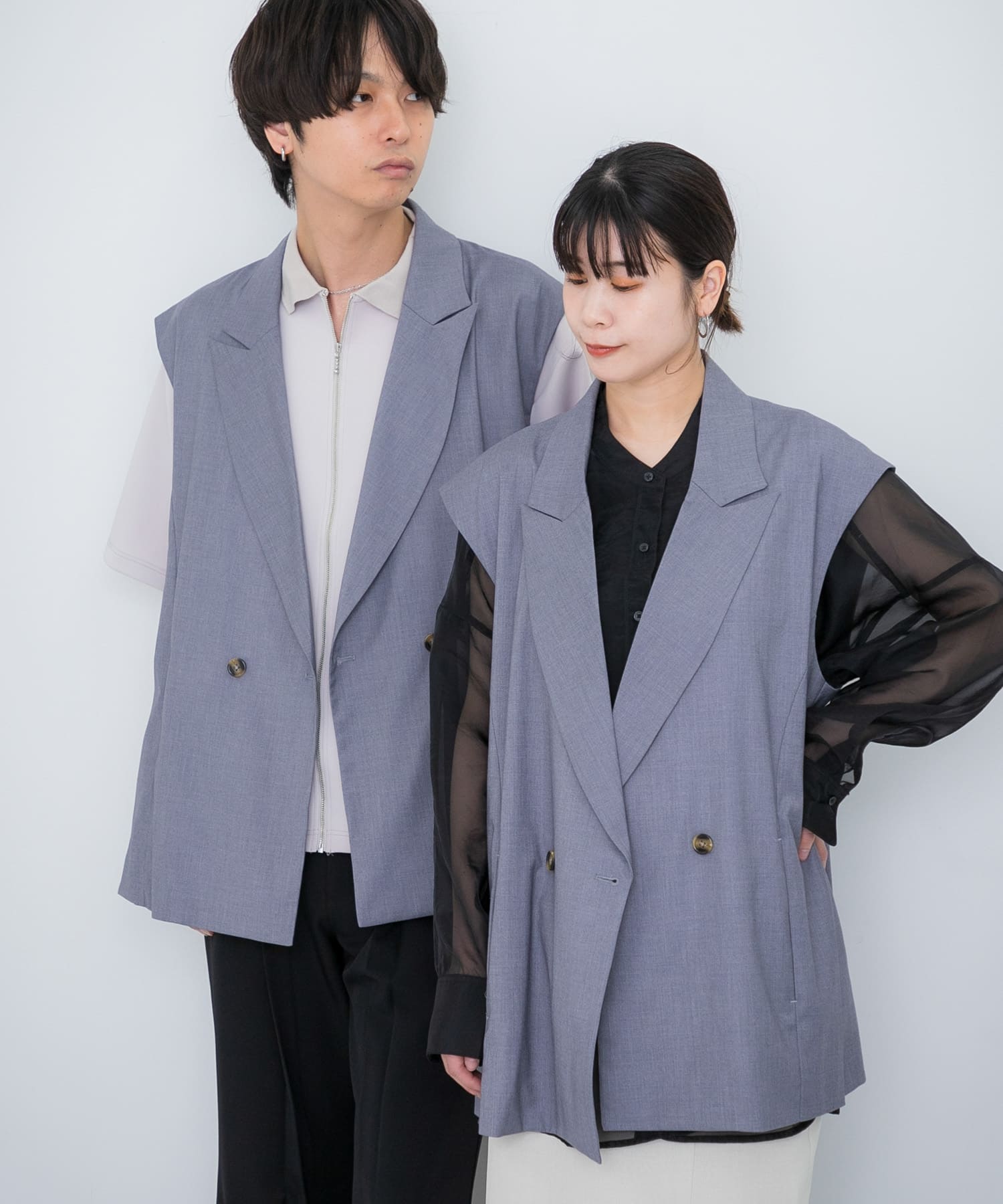 身長：181cm サイズ：L, 身長：160cm サイズ：M