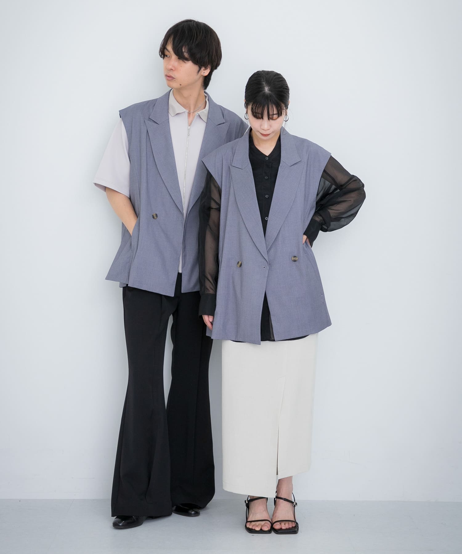 身長：181cm サイズ：L, 身長：160cm サイズ：M