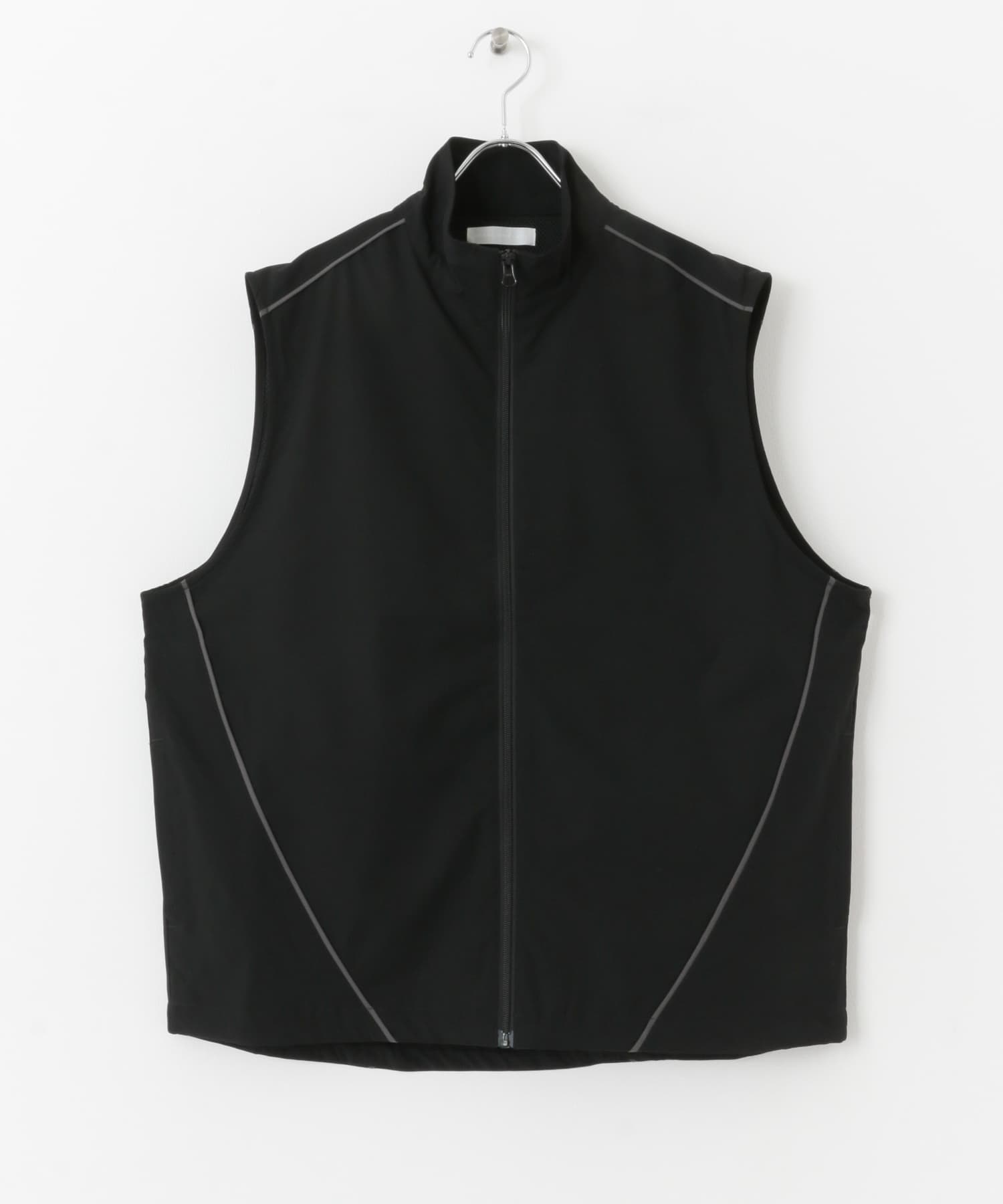 『セットアップ対応』 ブロックドトラックベスト BLK×BLK M