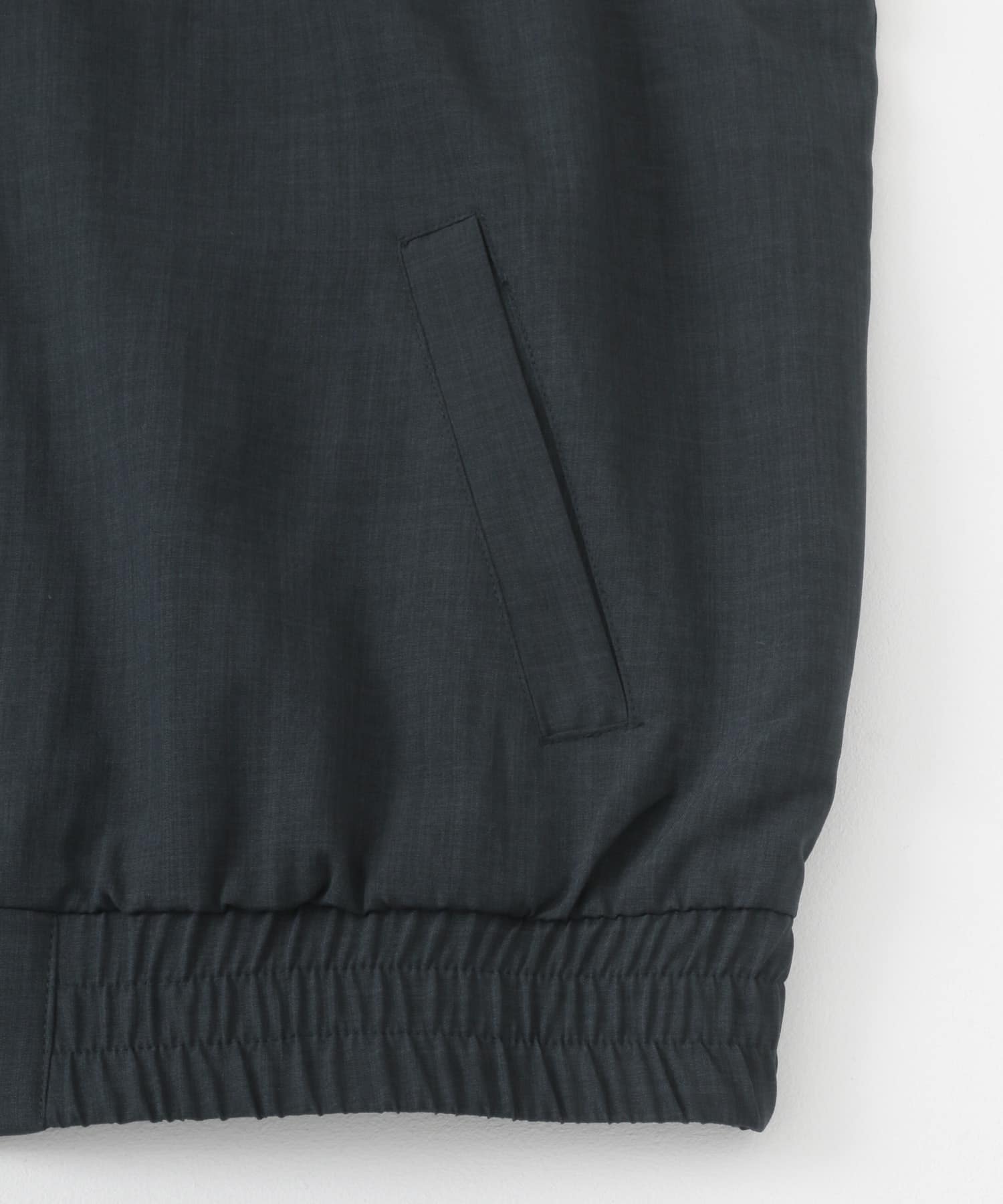 『イージーケア/セットアップ対応』リネンライクスタンドカラーWジップベスト NAVY M