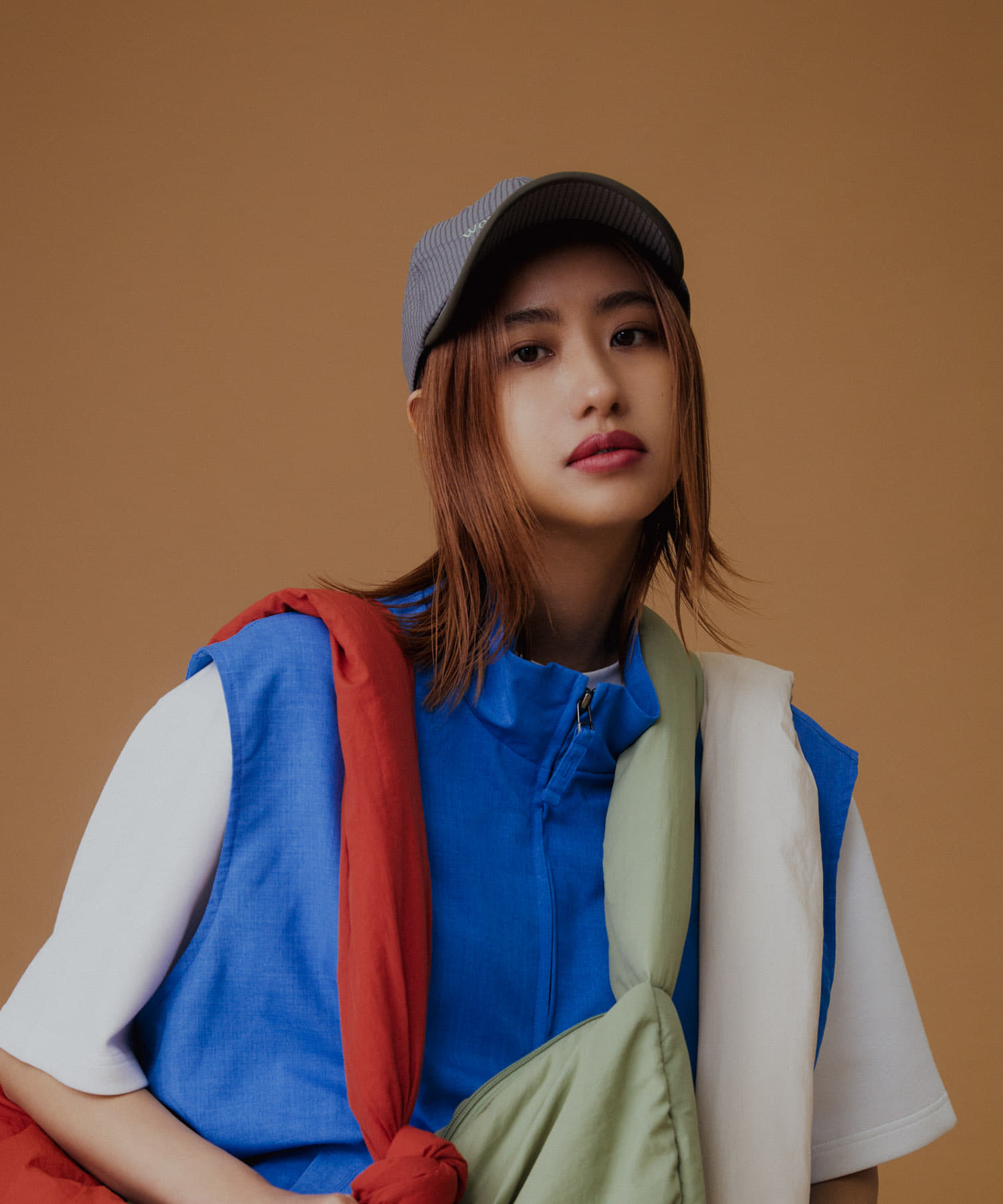 グラフィックロゴシシュウキャップ BROWN one