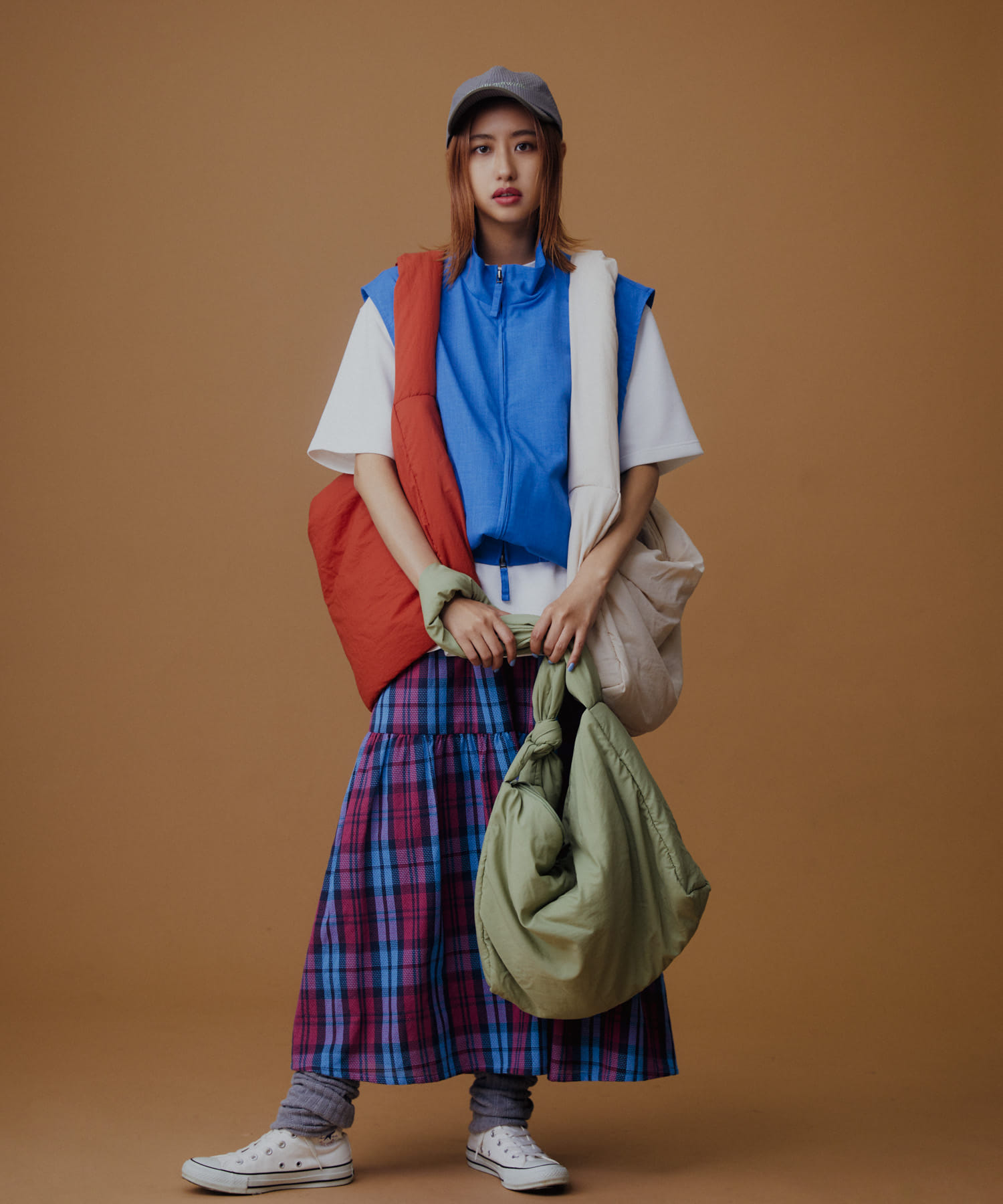 グラフィックロゴシシュウキャップ BROWN one