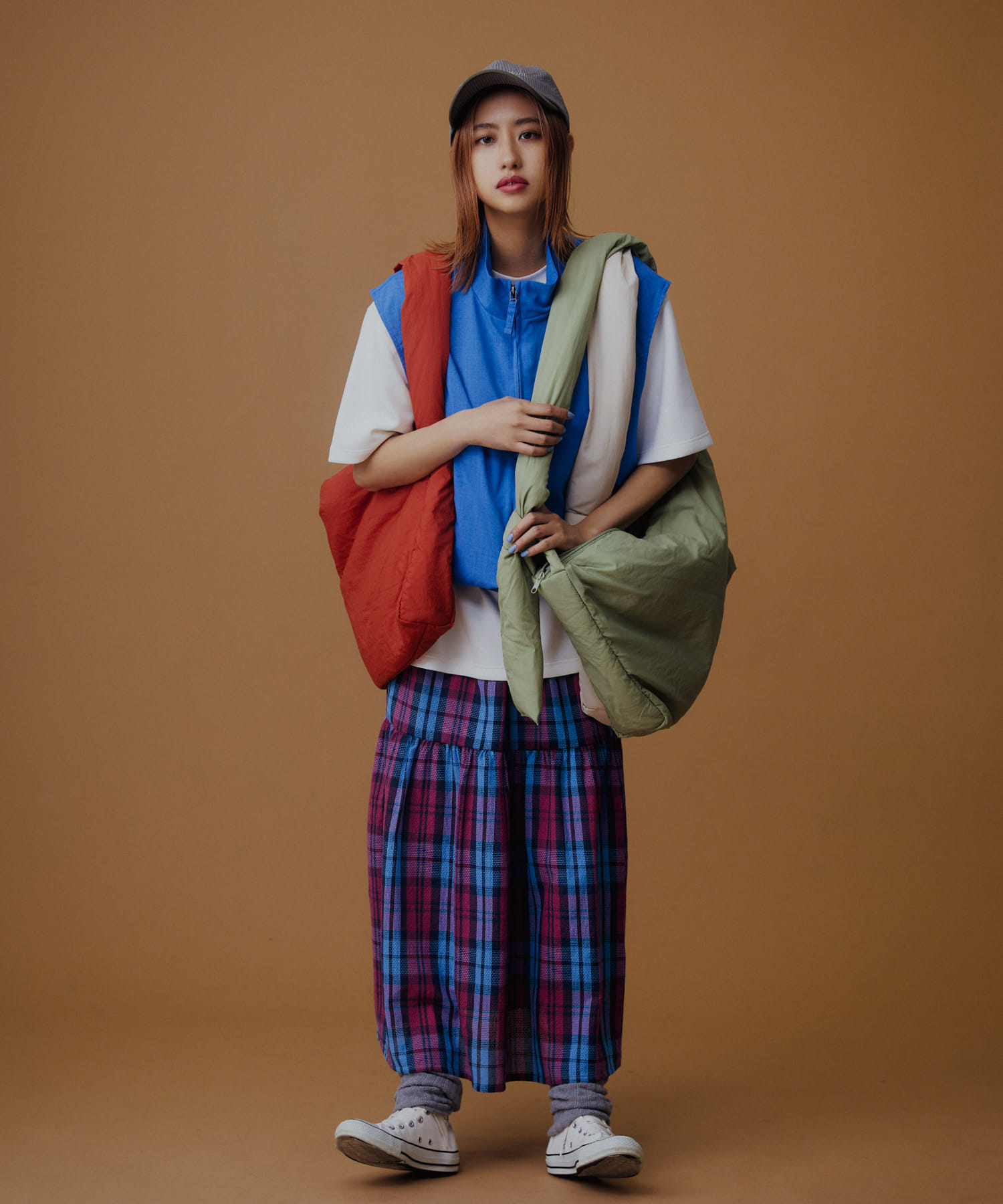 グラフィックロゴシシュウキャップ BROWN one