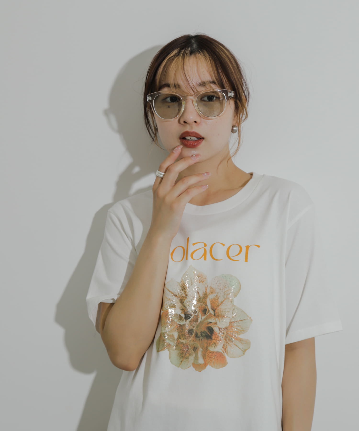 『ユニセックス』ボストンサングラス YELLOW one