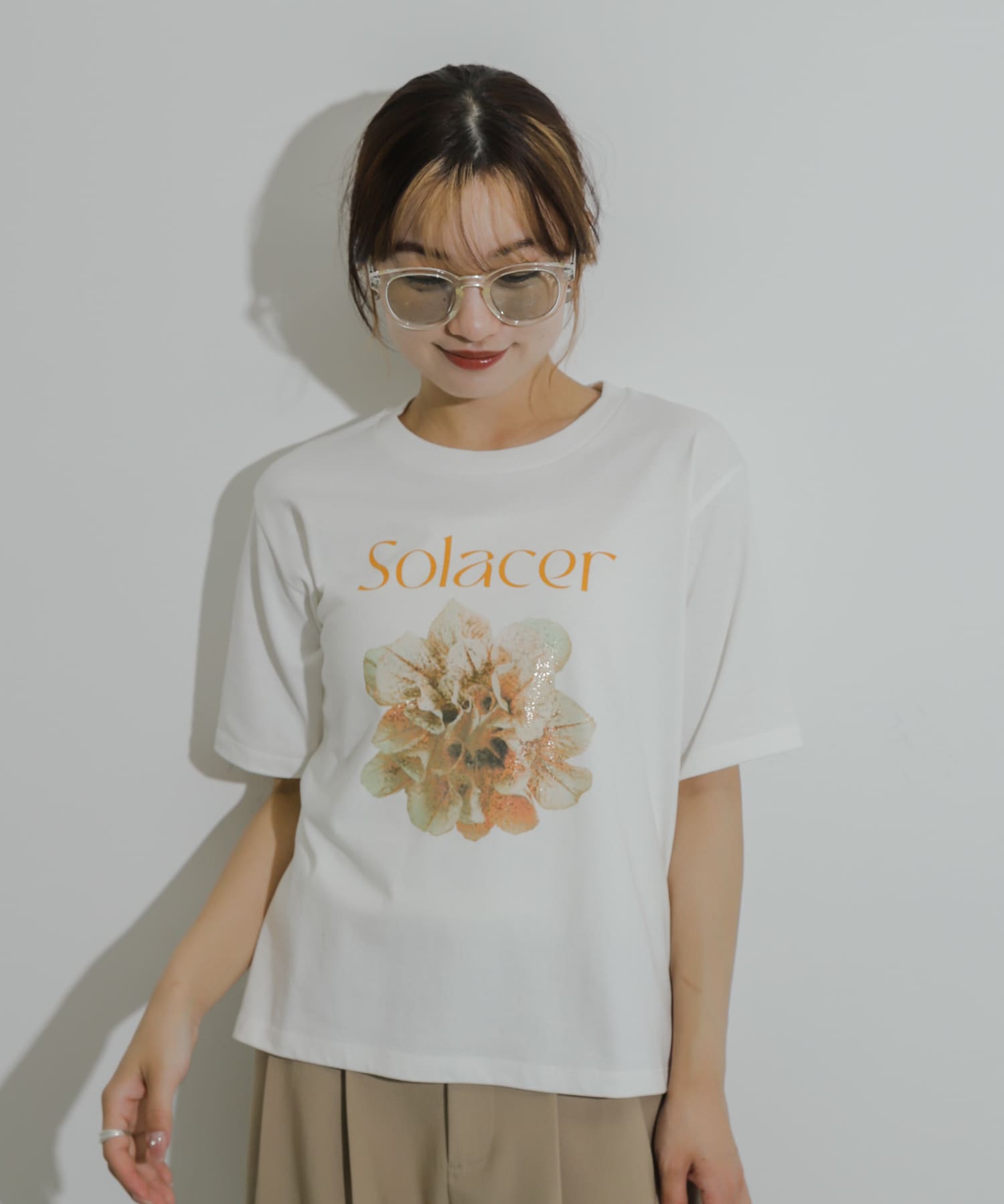 『ユニセックス』ボストンサングラス YELLOW one