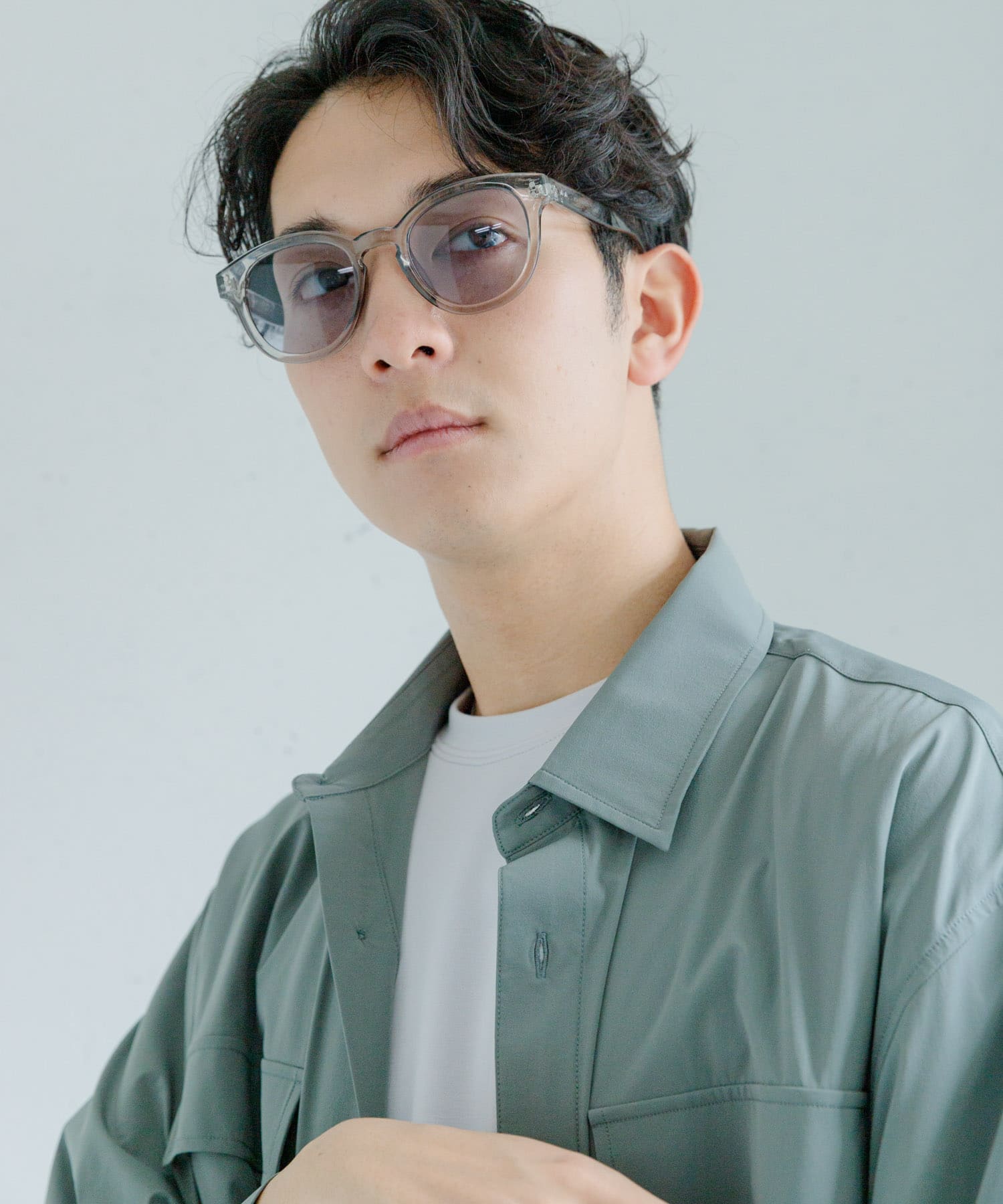 『ユニセックス』ボストンサングラス GRAY one