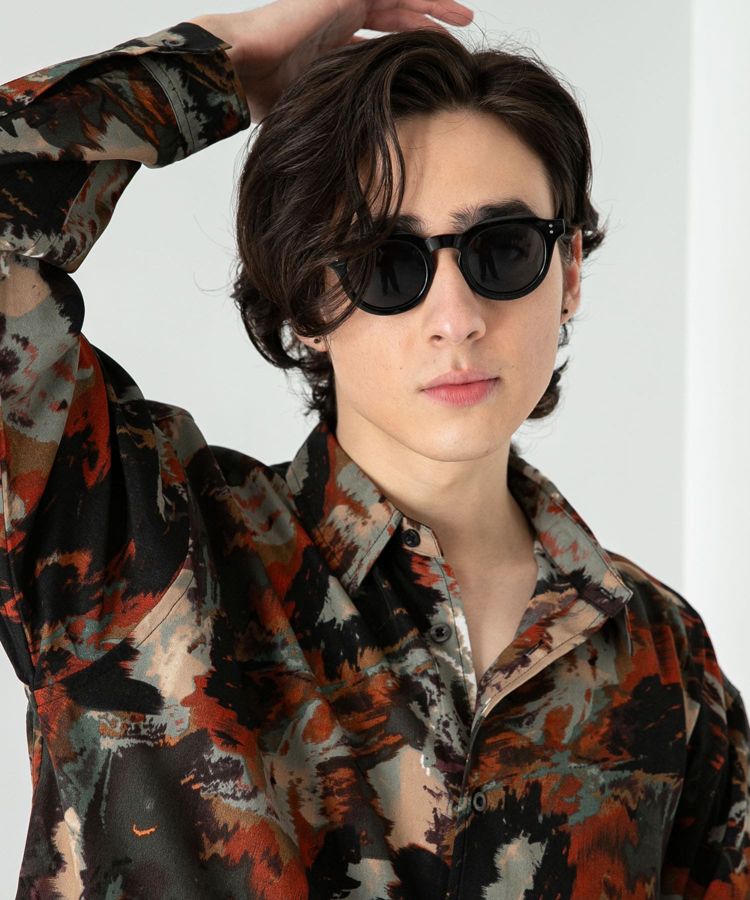 『ユニセックス』クラウンパントサングラス BLACK one