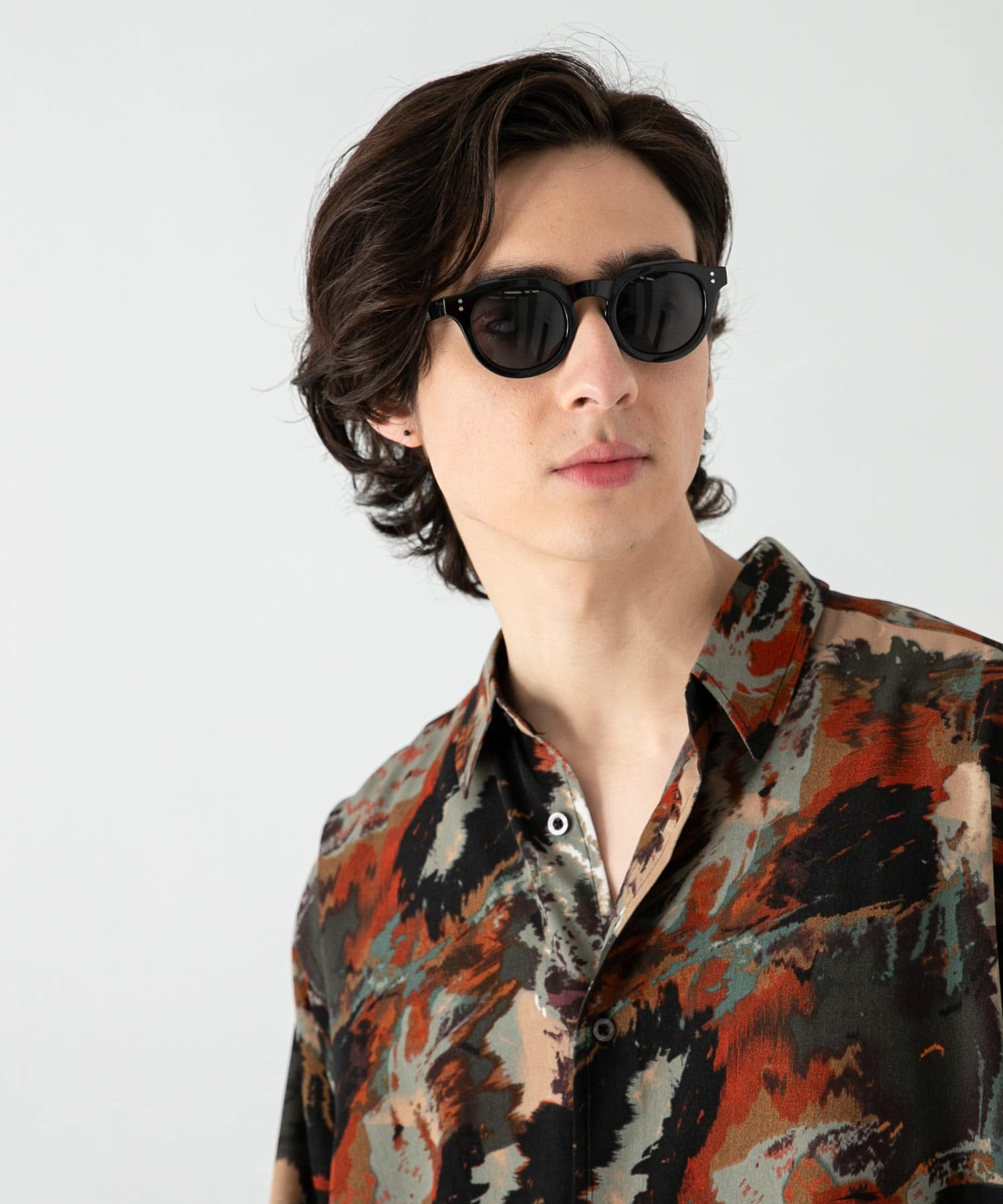 『ユニセックス』クラウンパントサングラス BLACK one