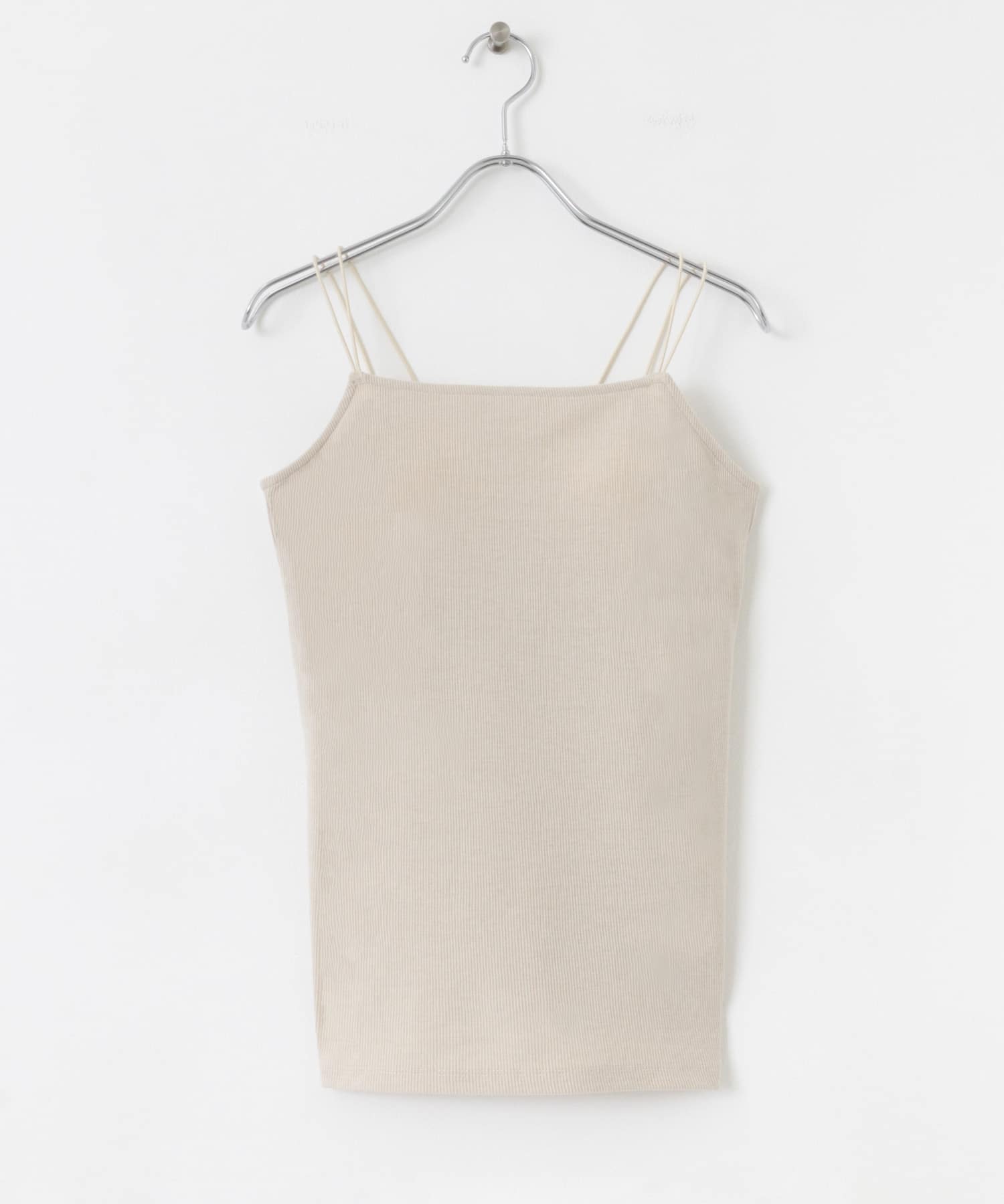 『一部WEB限定カラー』『サイズ展開あり』ダブルストラップカップツキキャミソール GREIGE one