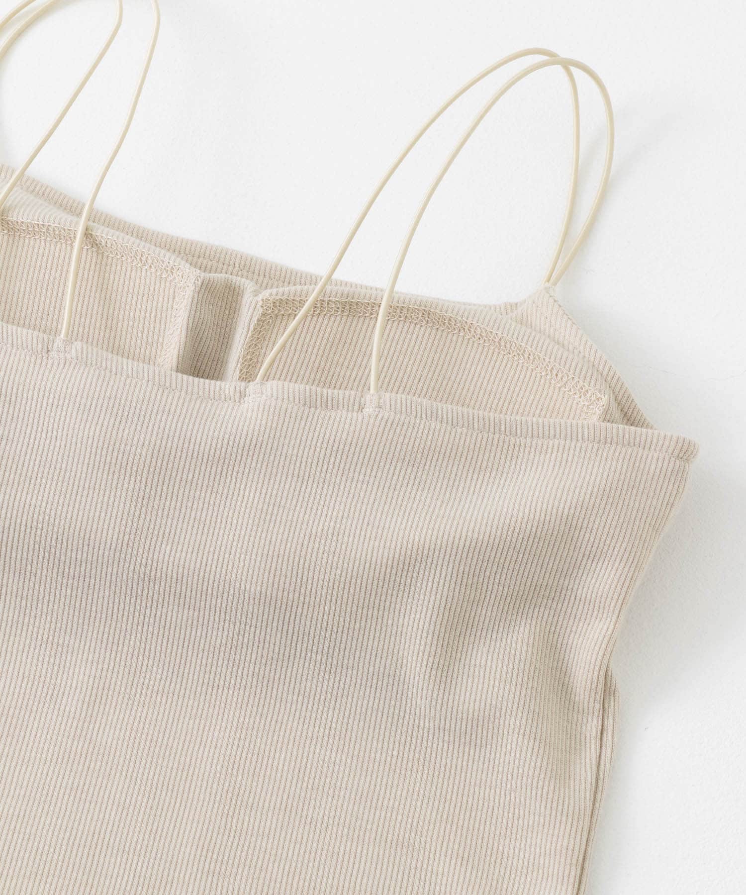 『一部WEB限定カラー』『サイズ展開あり』ダブルストラップカップツキキャミソール GREIGE one