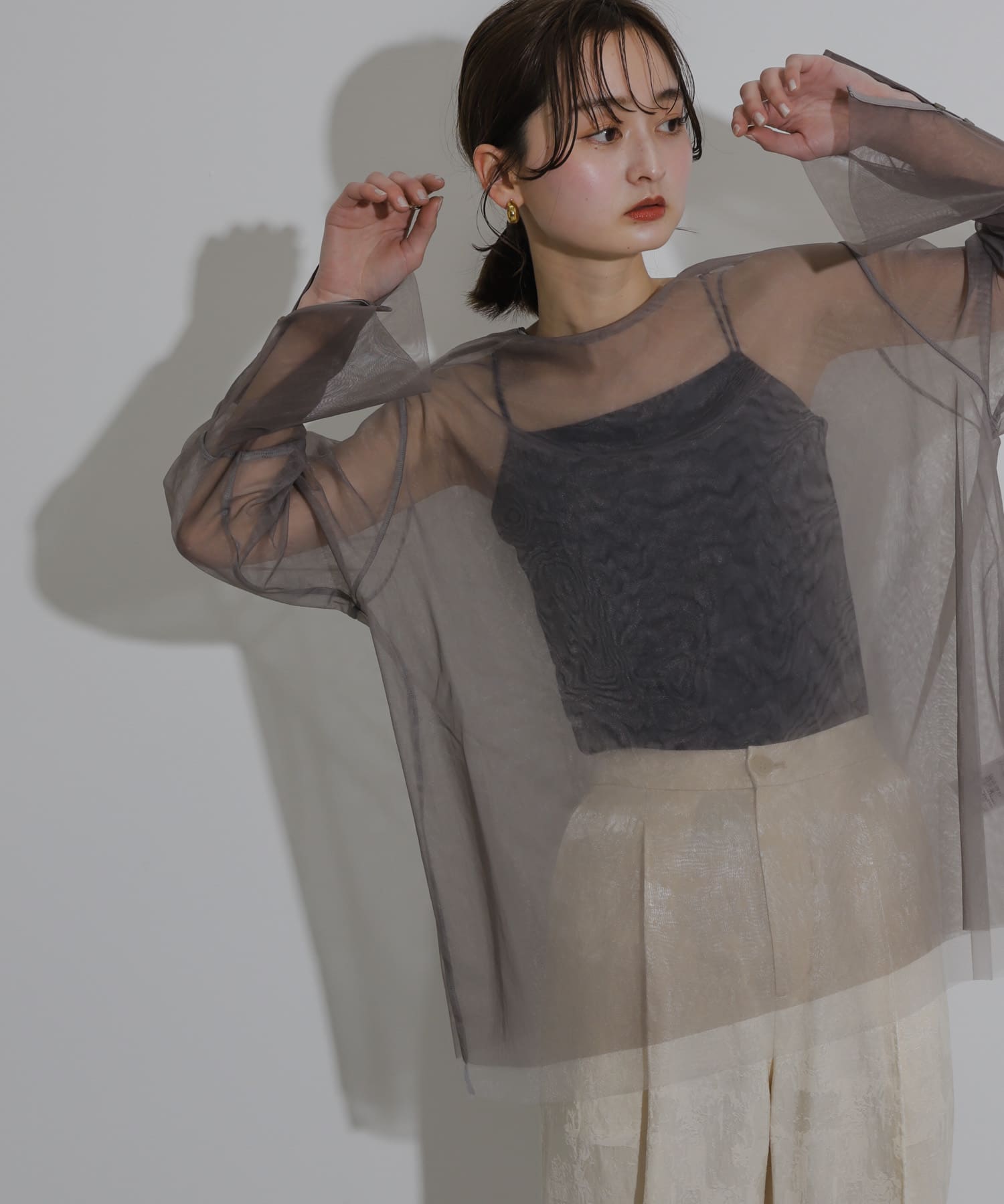 身長：169cm サイズ：one