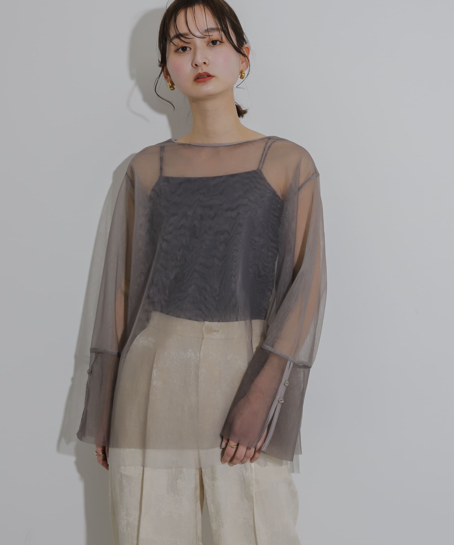 身長：169cm サイズ：one