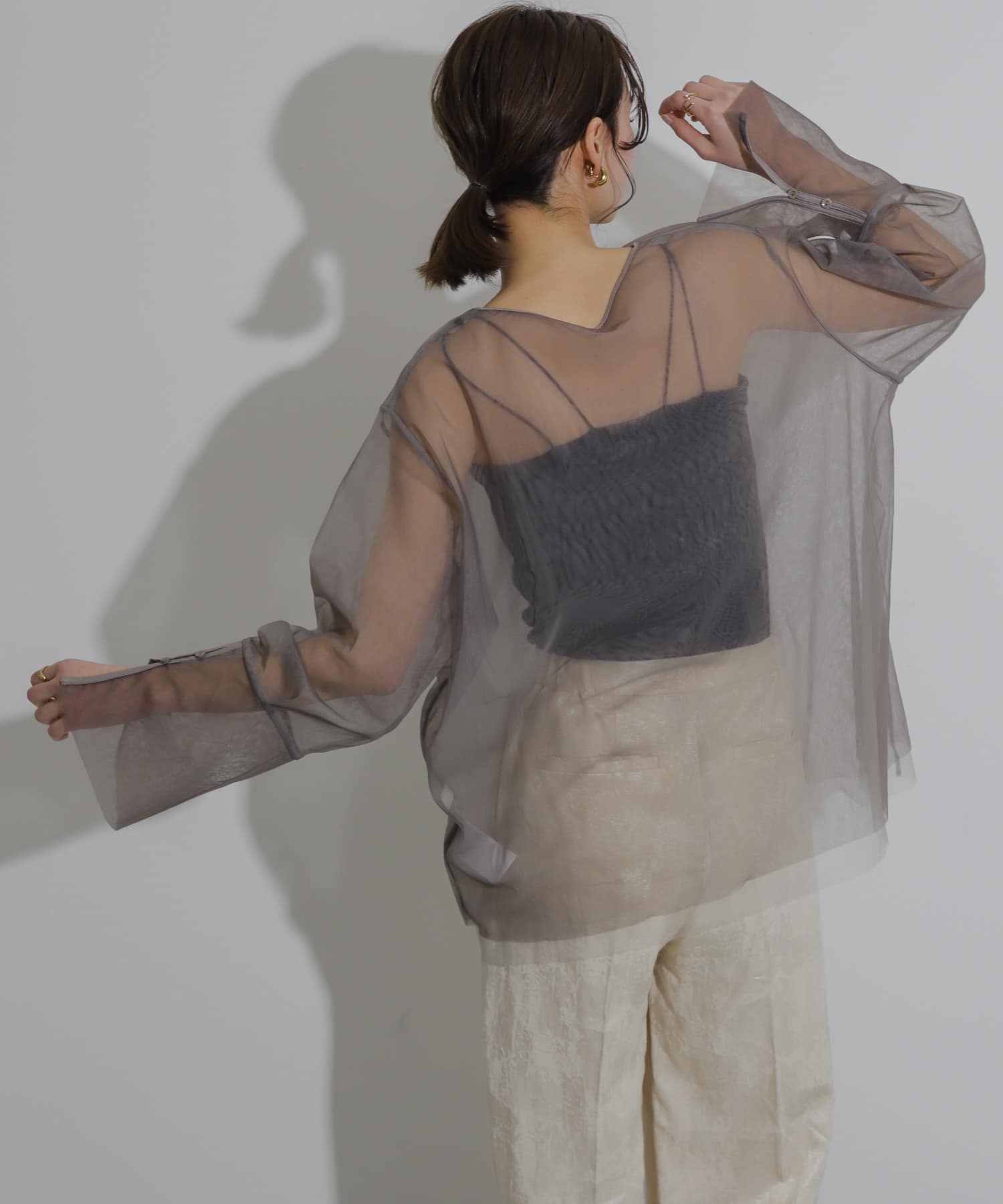 身長：169cm サイズ：one