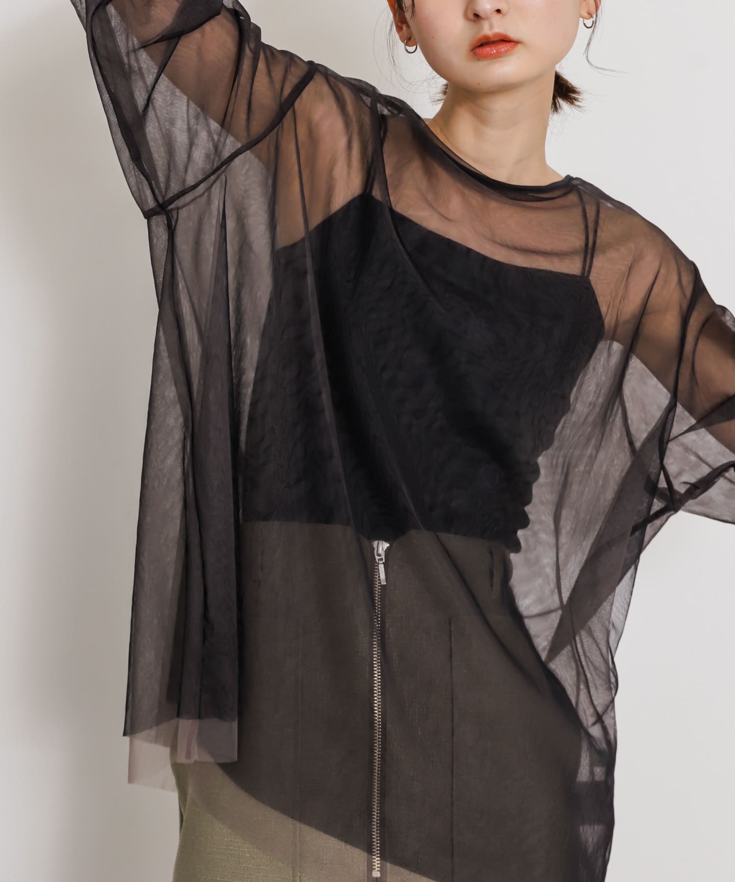 身長：169cm サイズ：one