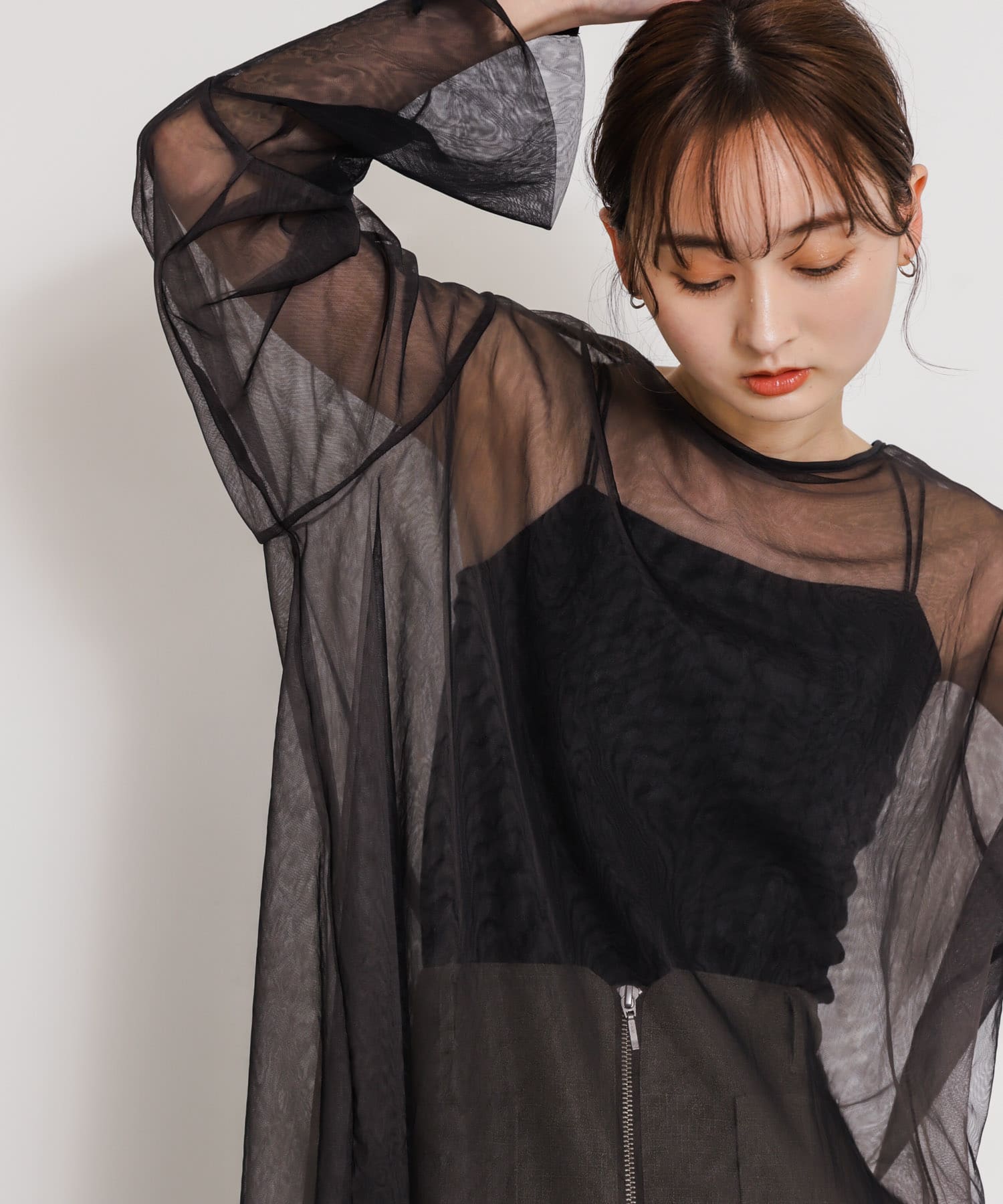 身長：169cm サイズ：one