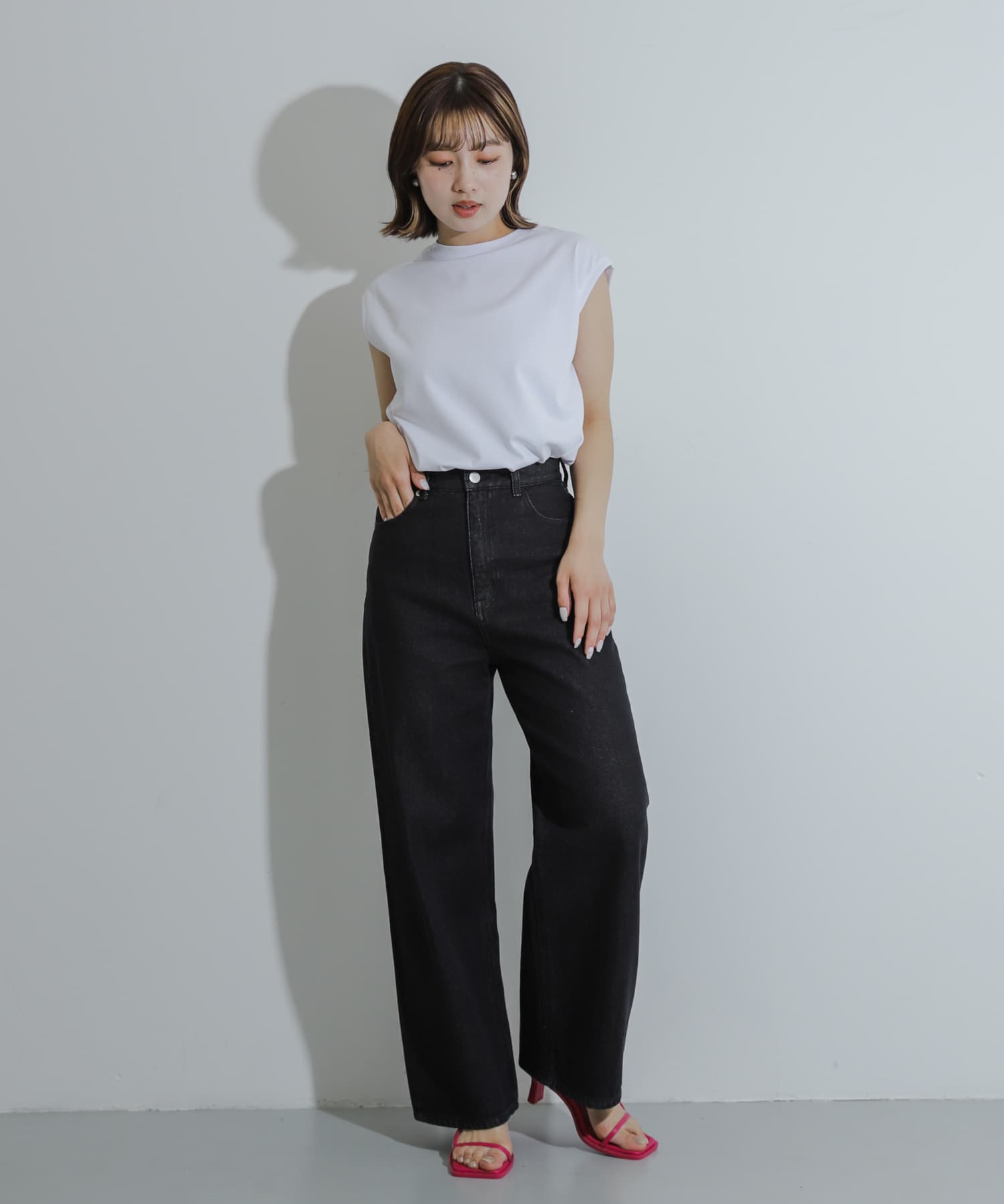 身長：158cm サイズ：one