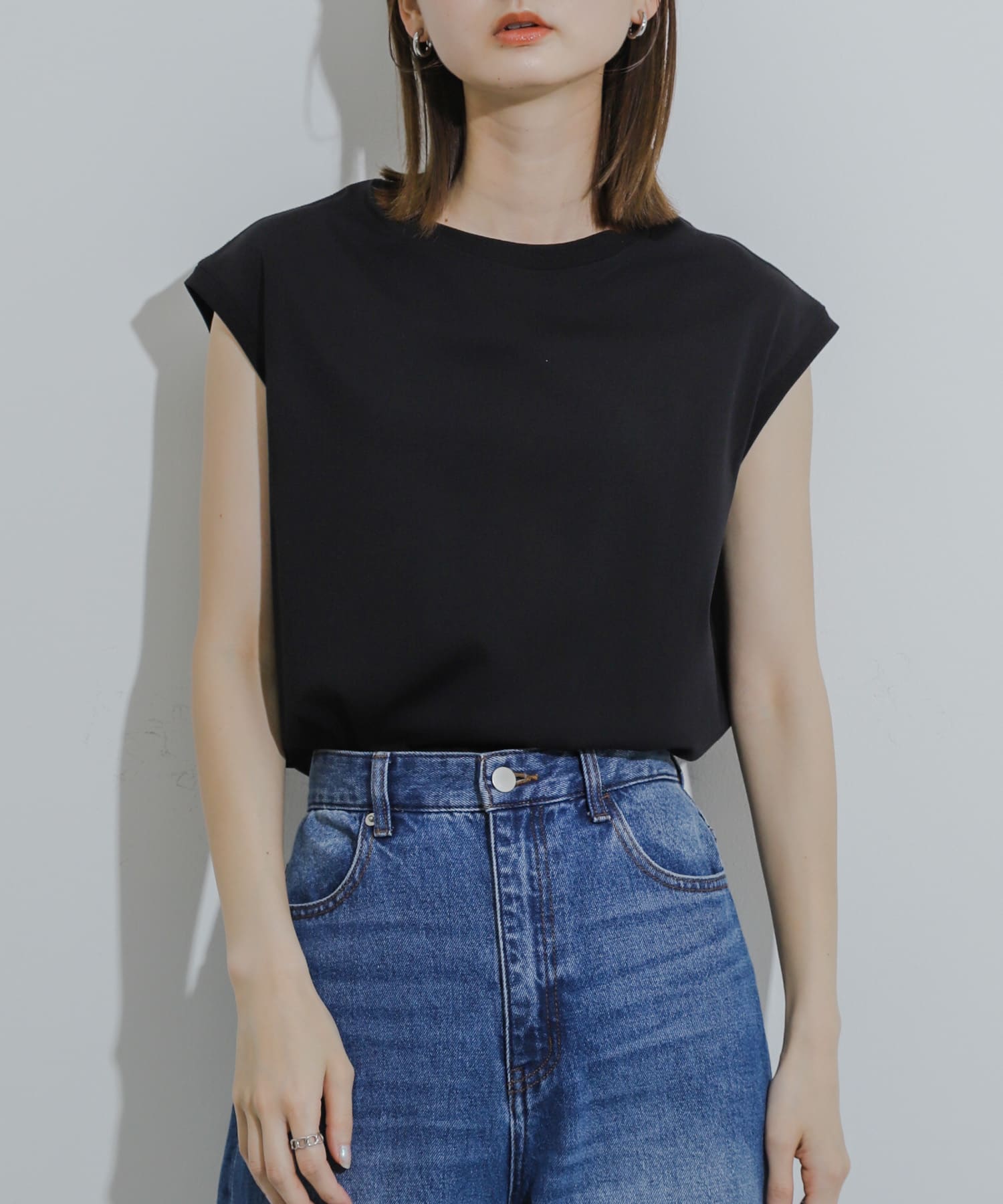 クールタッチフレンチスリーブTシャツ