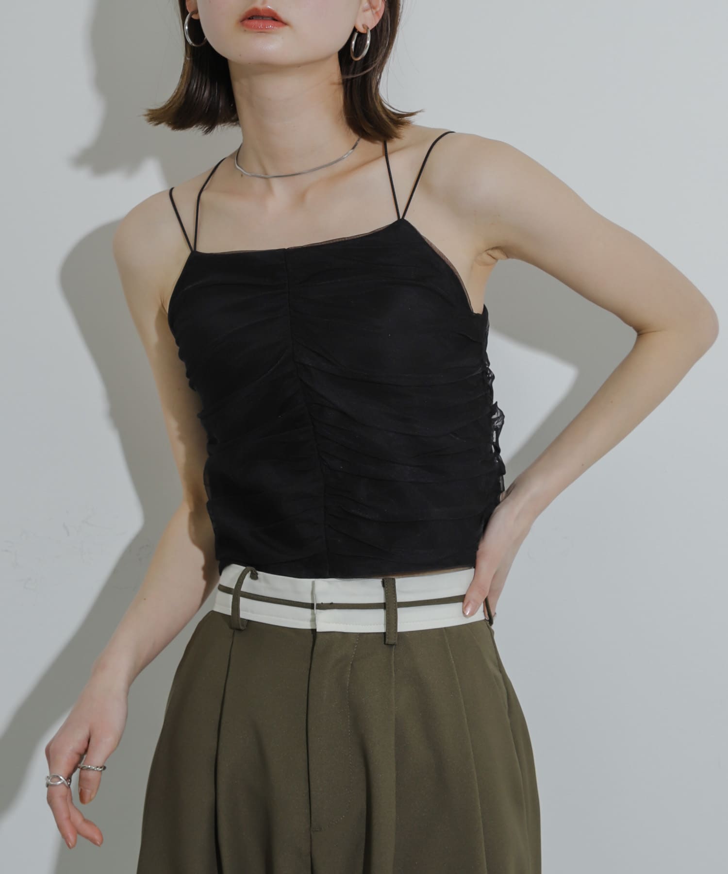 身長：169cm サイズ：one