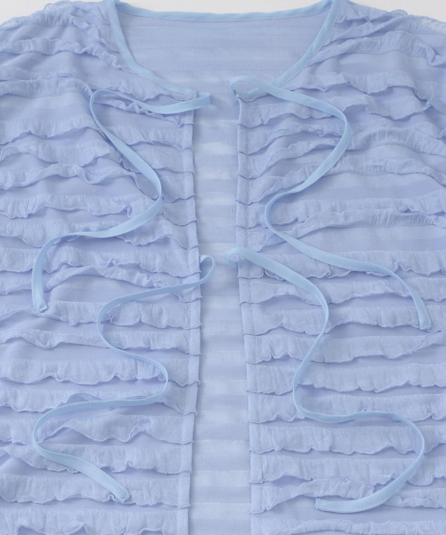 2WAYリボンディテールフリルトップ(one L.BLUE): トップス｜URBAN