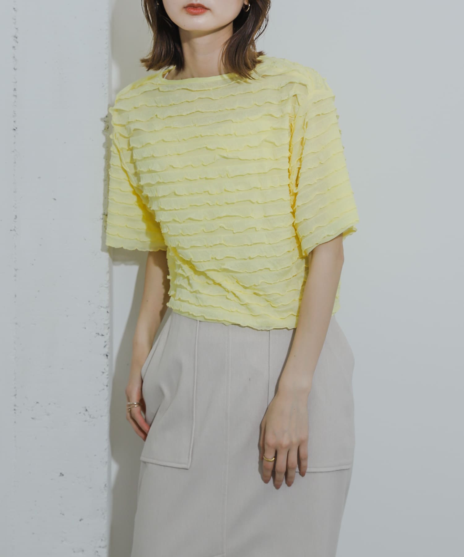 身長：169cm サイズ：one