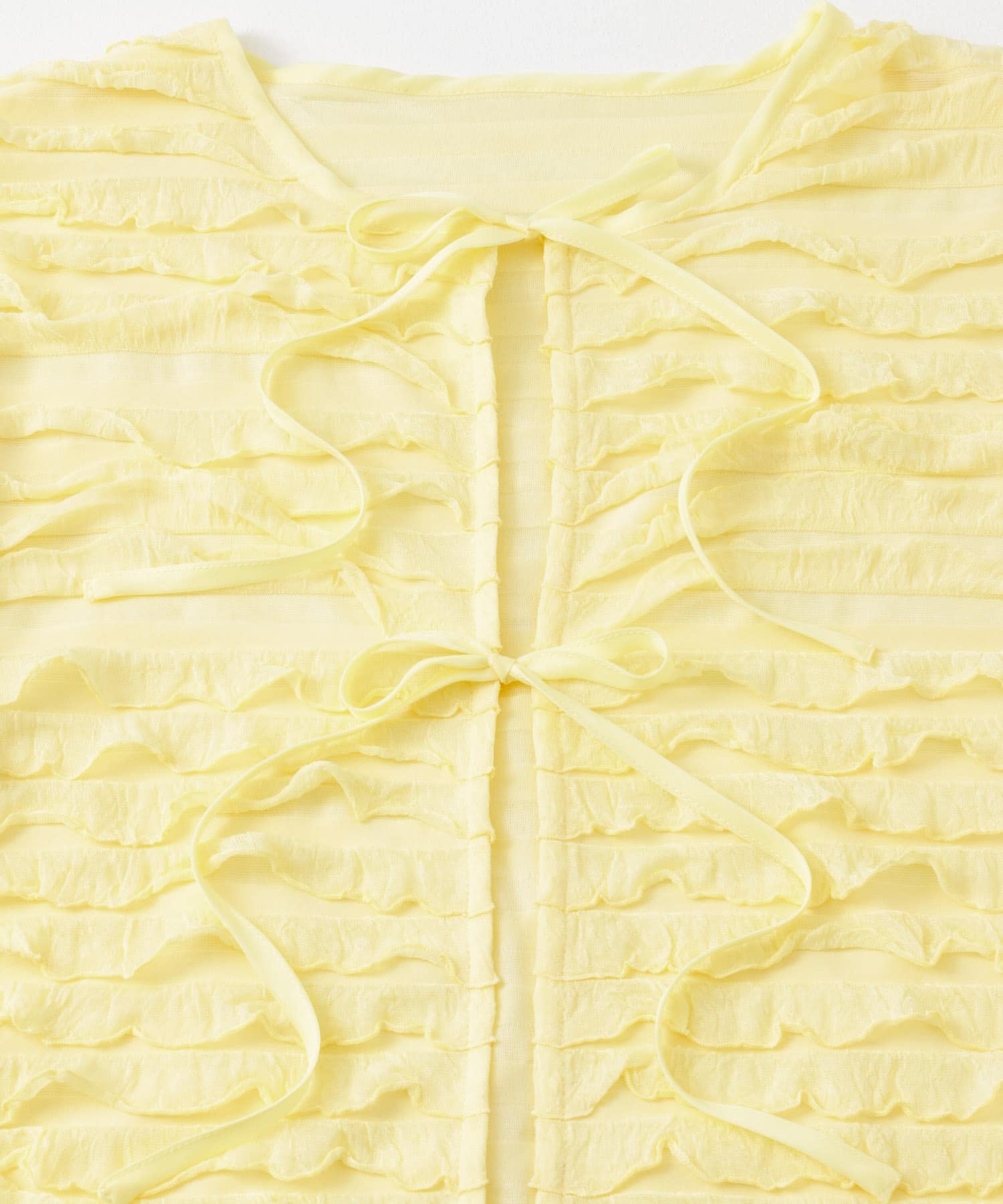 2WAYリボンディテールフリルトップ(one L.BLUE): トップス｜URBAN