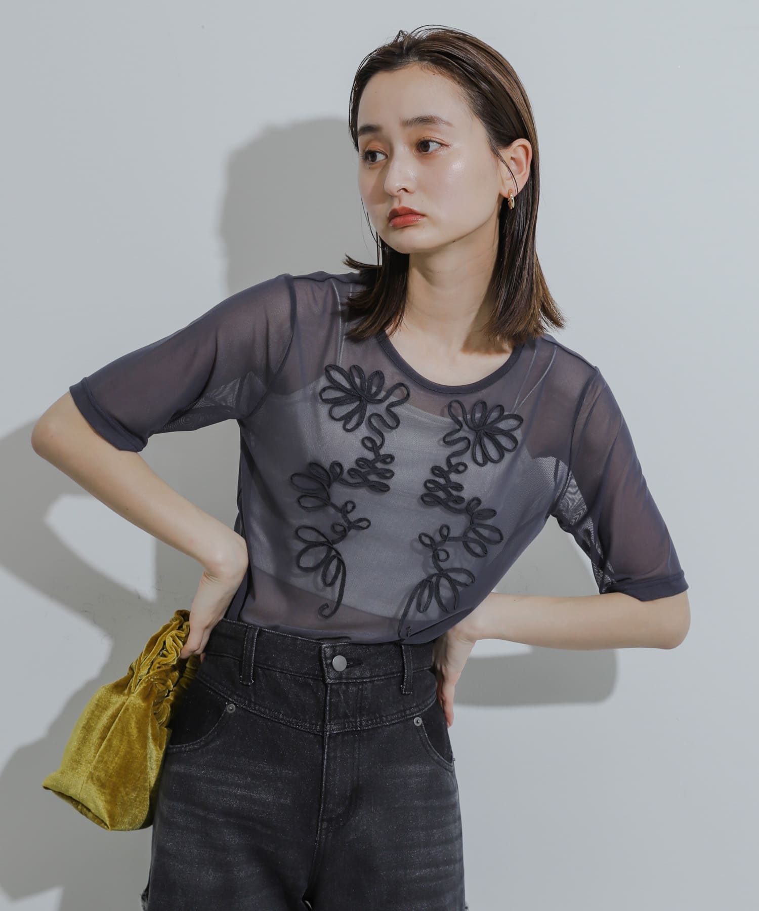 身長：169cm サイズ：one