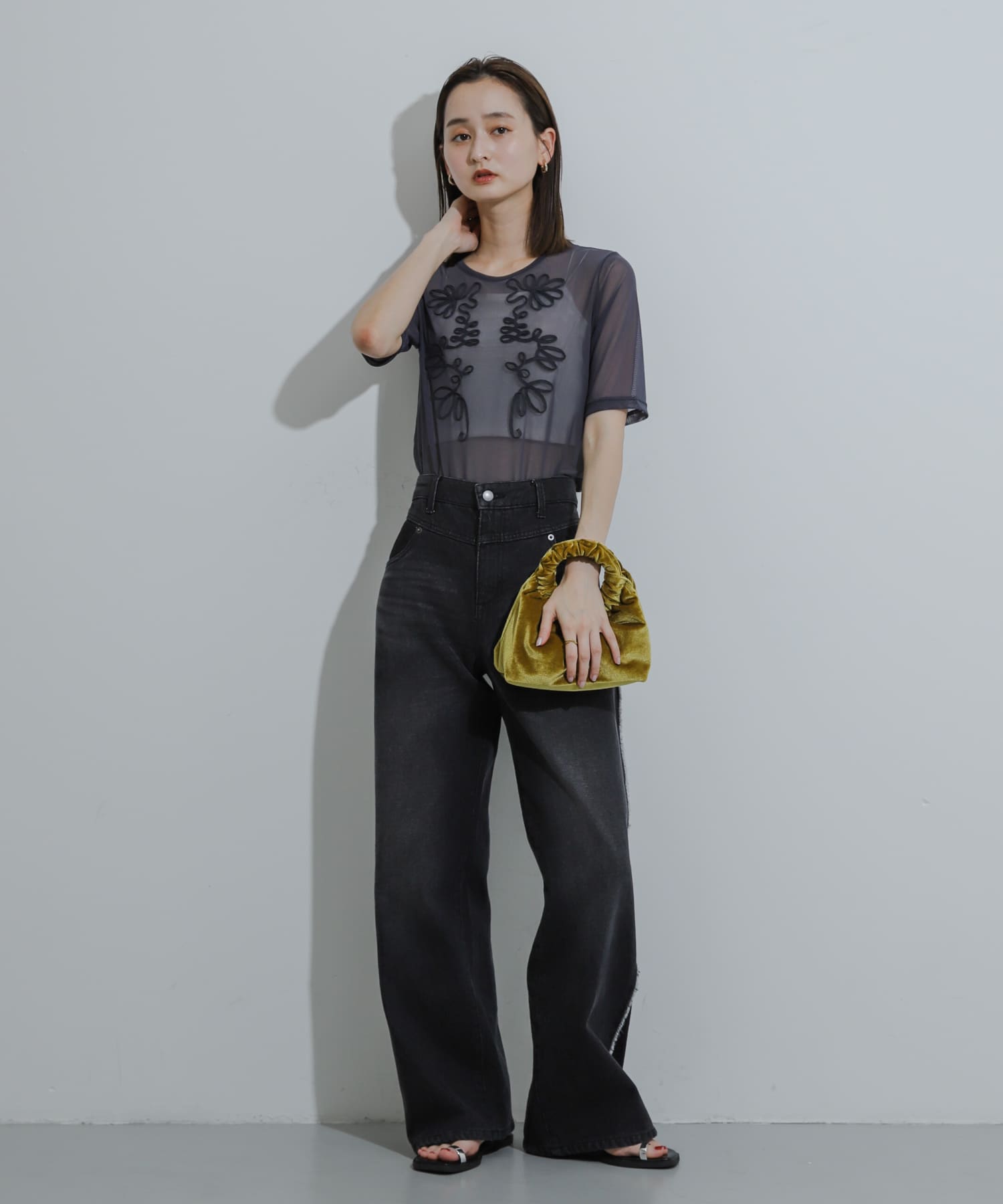 身長：169cm サイズ：one