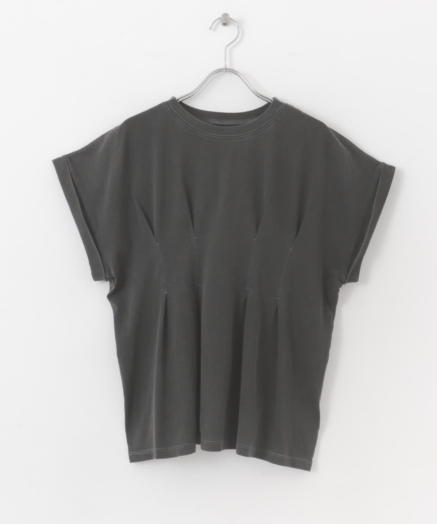 ウエストタックピグメントTシャツ CHARCOAL one