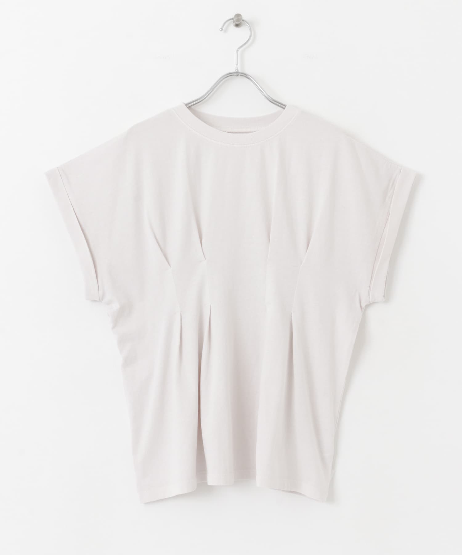 ウエストタックピグメントTシャツ GREIGE one