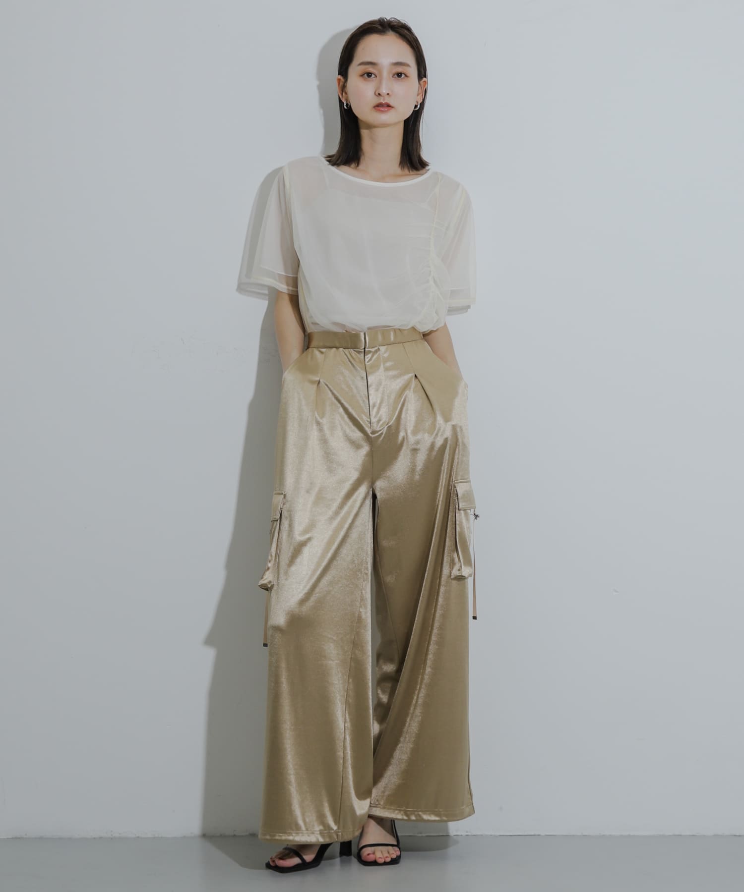 身長：169cm サイズ：one