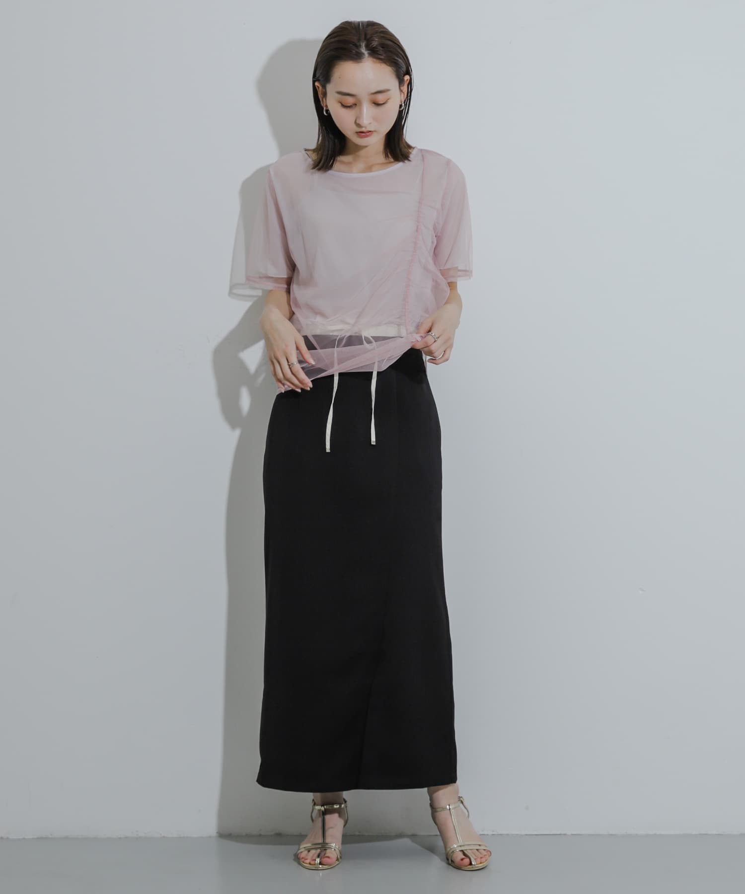 身長：169cm サイズ：one