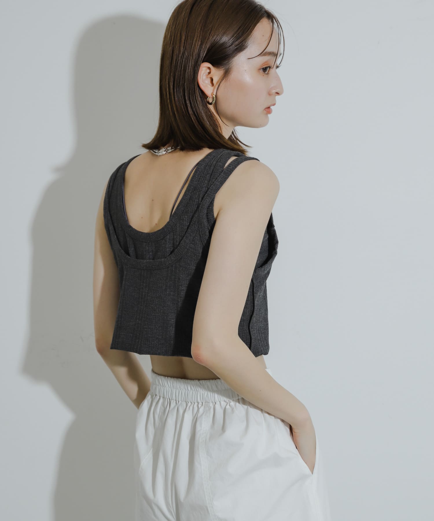 身長：169cm サイズ：one