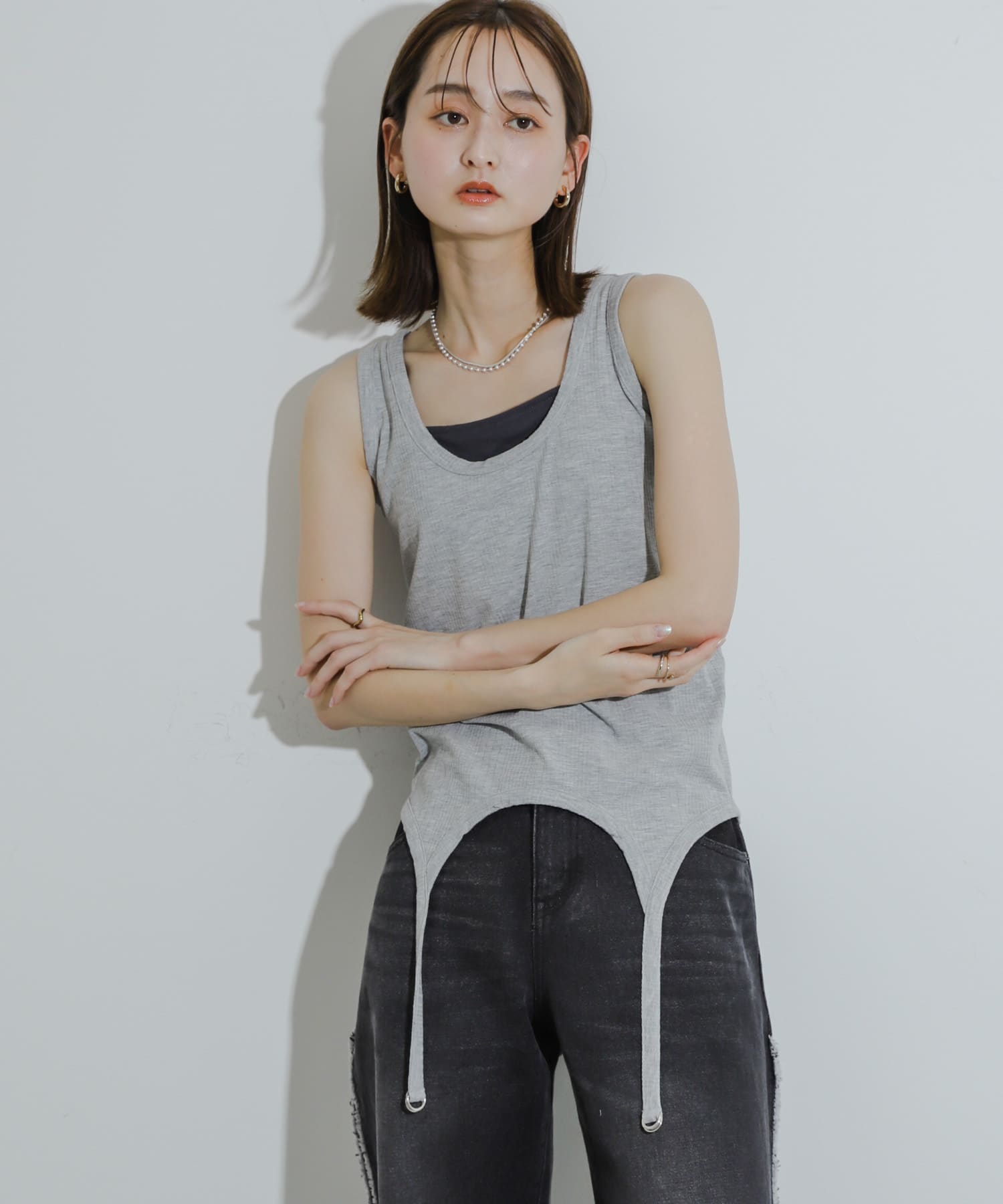 身長：169cm サイズ：one