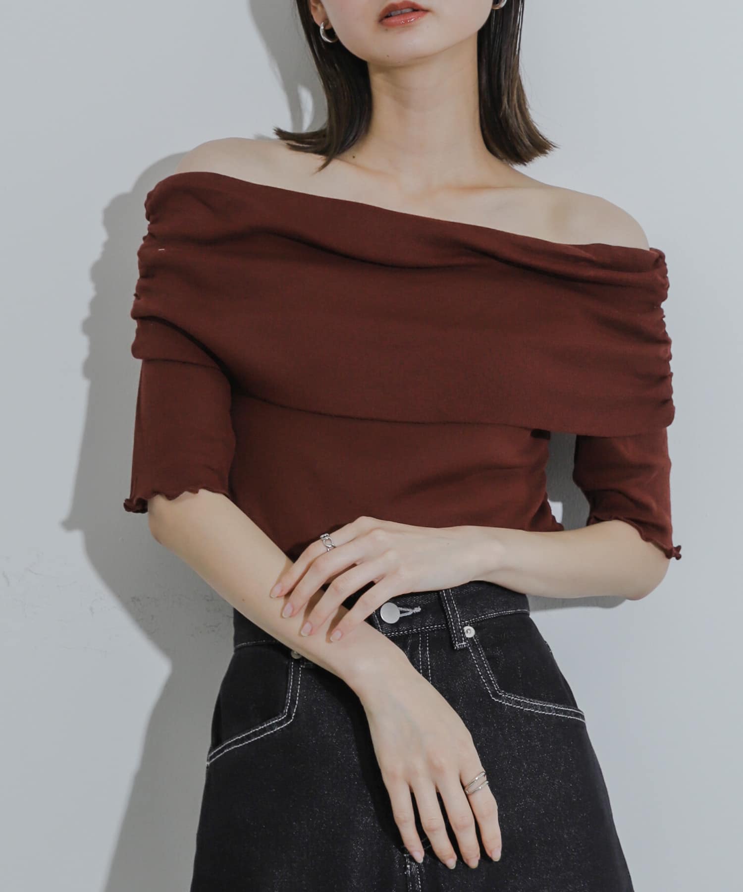 身長：169cm サイズ：one