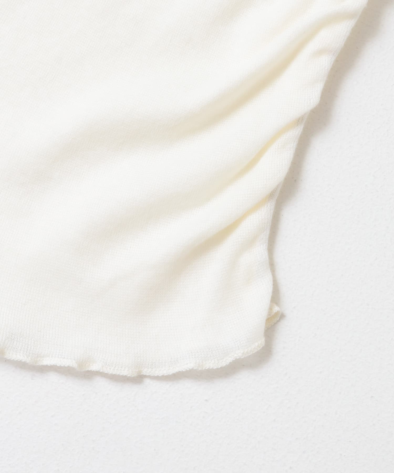シャーリングオフショルダーシアートップ OFF WHITE one