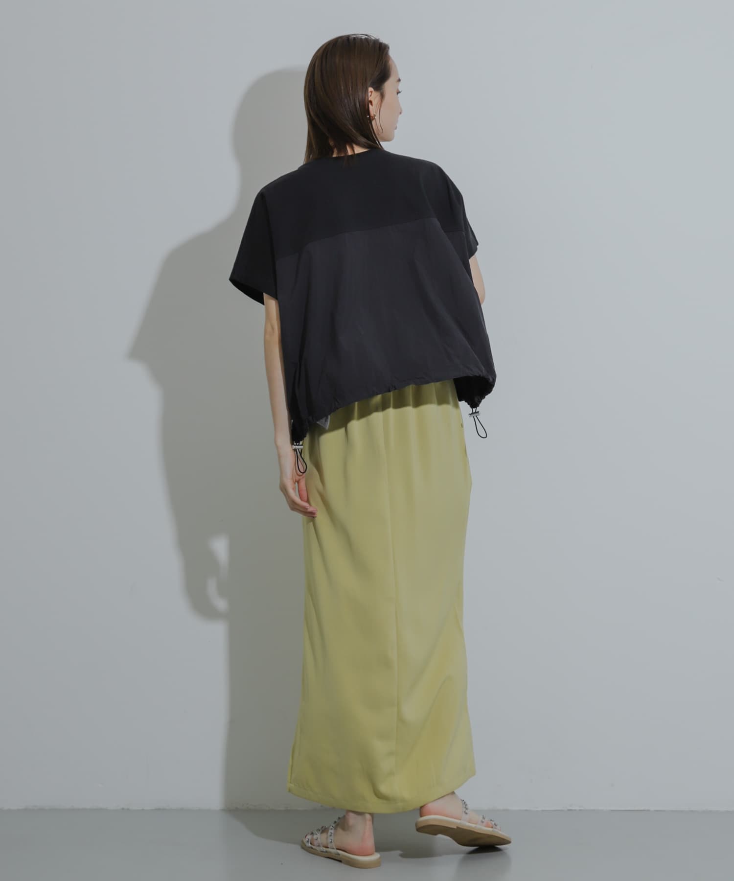スソドロストキリカエカットトップ BLACK one