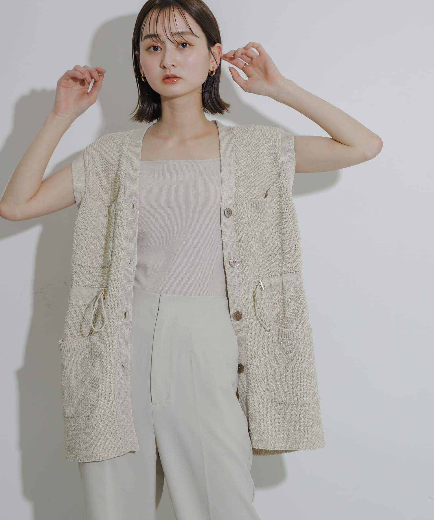 身長：169cm サイズ：one
