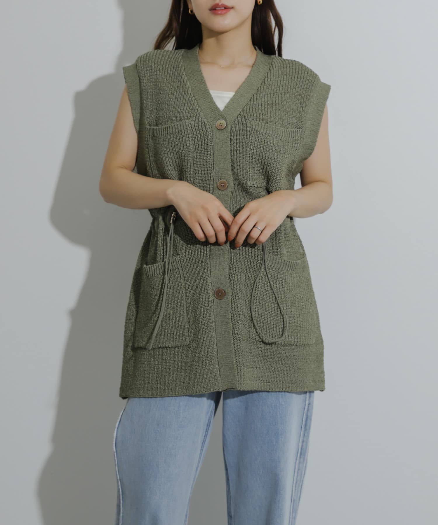 身長：155cm サイズ：one