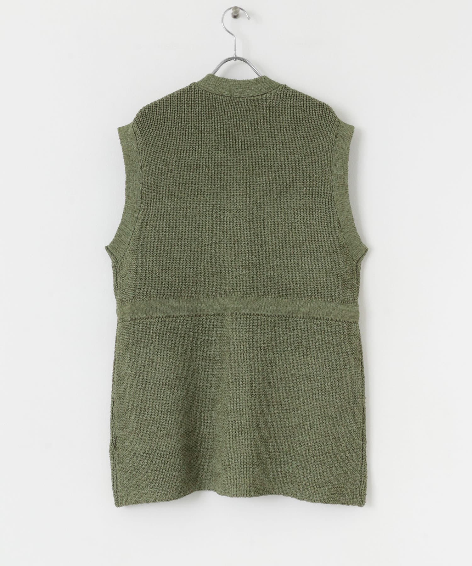 ドロストニットベスト KHAKI one