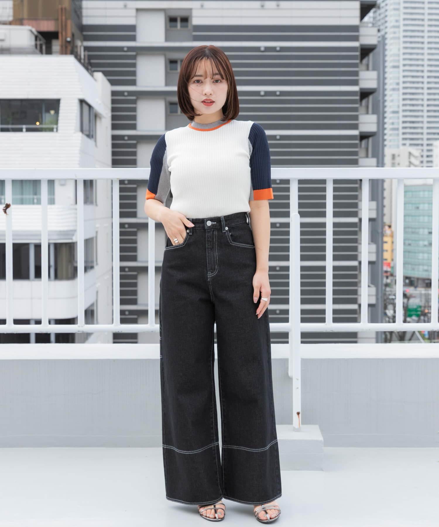 身長：158cm サイズ：one