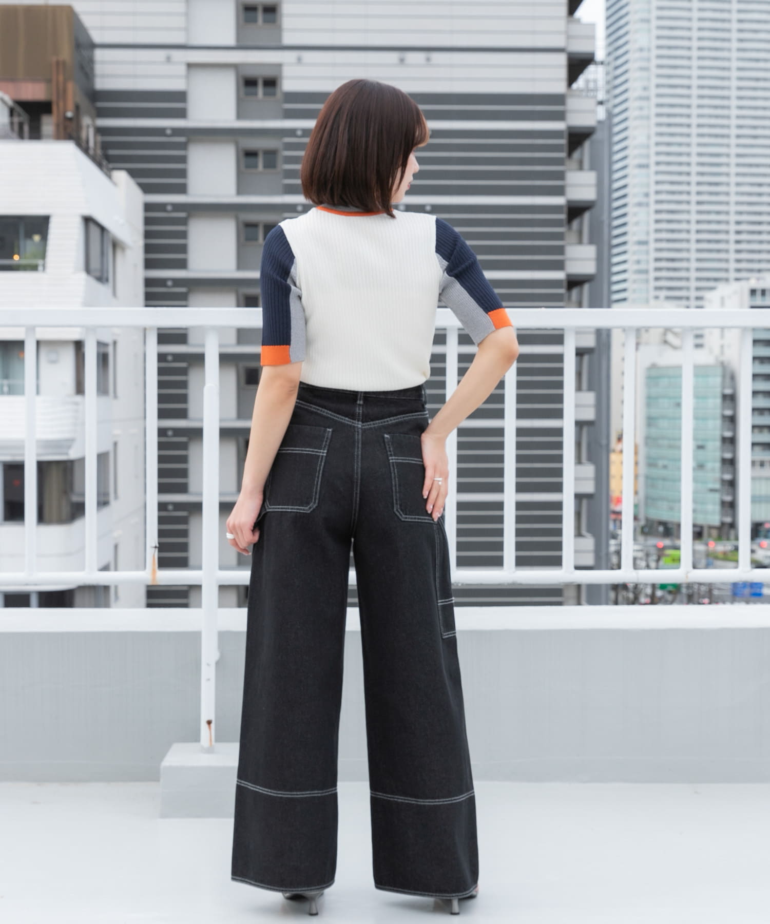 身長：158cm サイズ：one