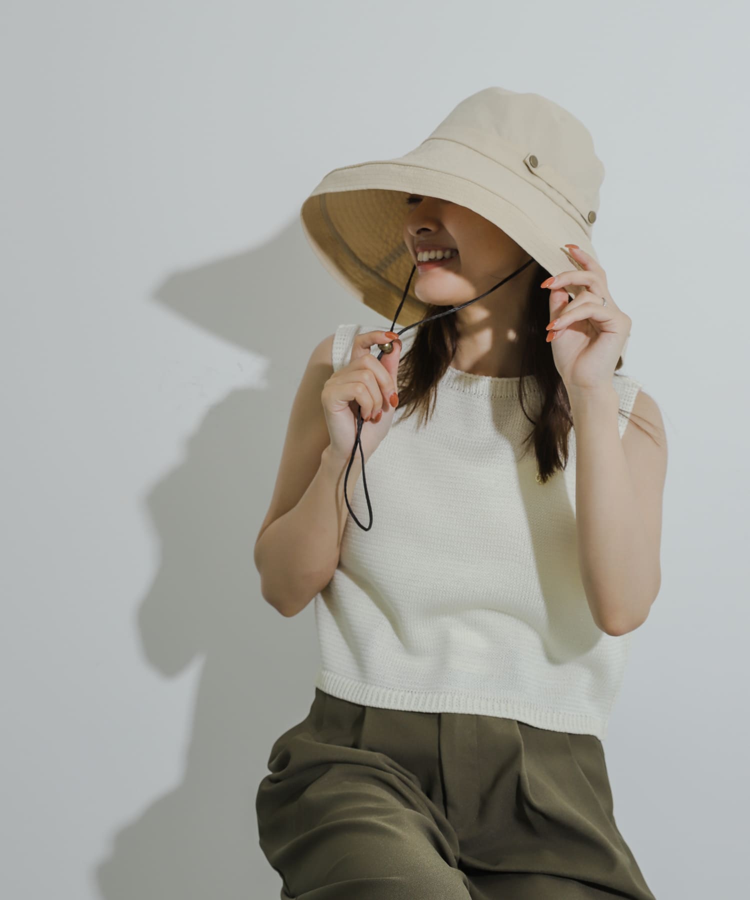 身長：155cm サイズ：one