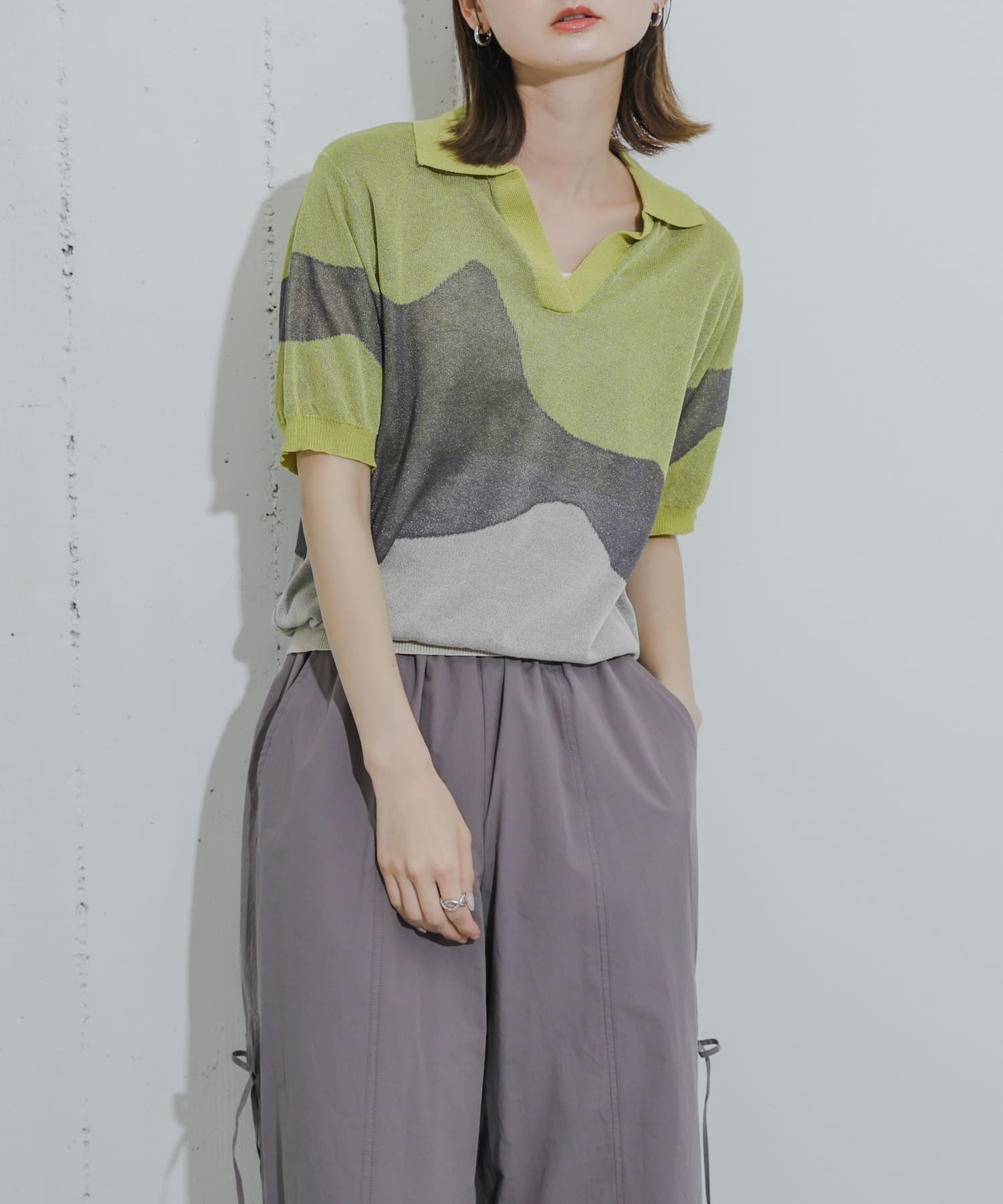 身長：169cm サイズ：one